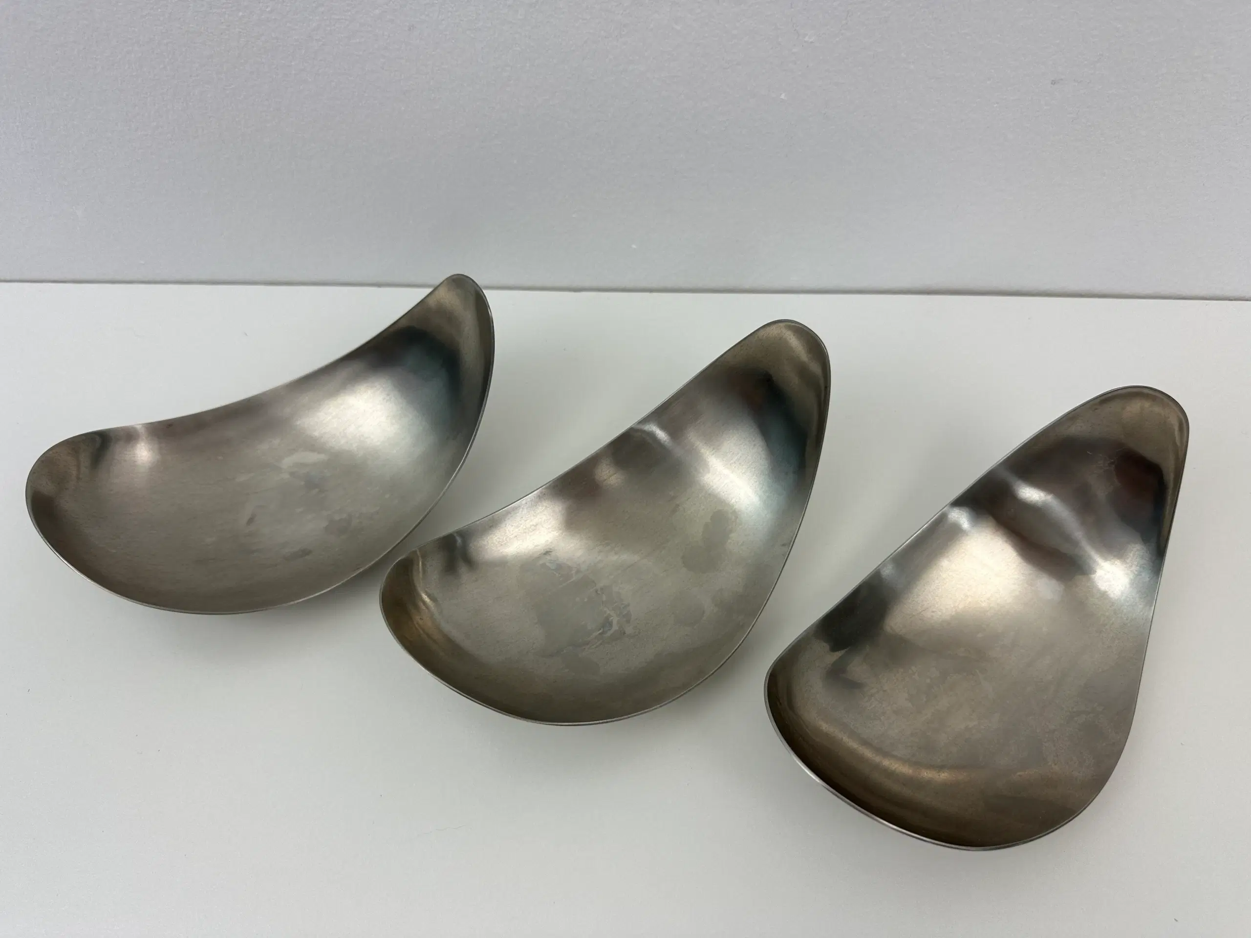 3 stk Georg Jensen 'leaf' skåle