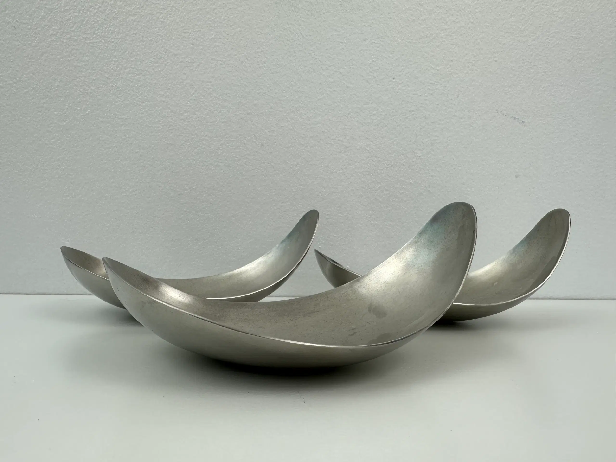 3 stk Georg Jensen 'leaf' skåle