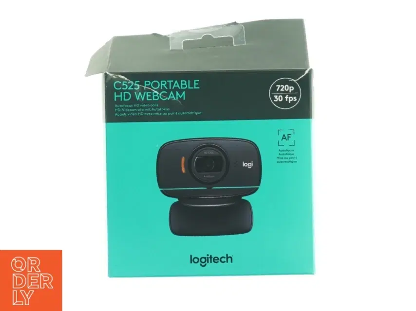 Logitech HD Webcam og hovedtelefoner fra Logitech (str 14 x 14 cm)