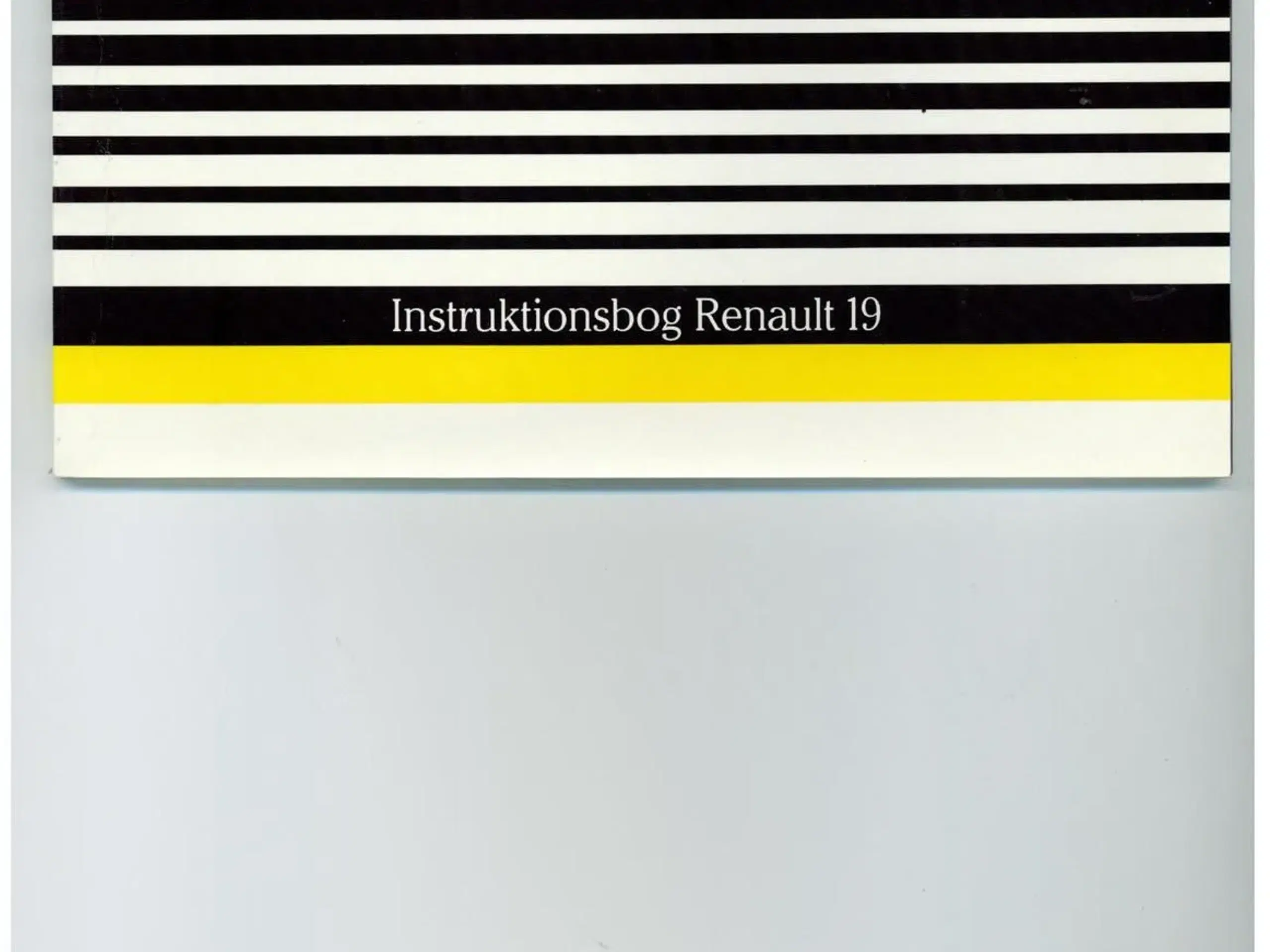 Instruktionsbog Renault 19