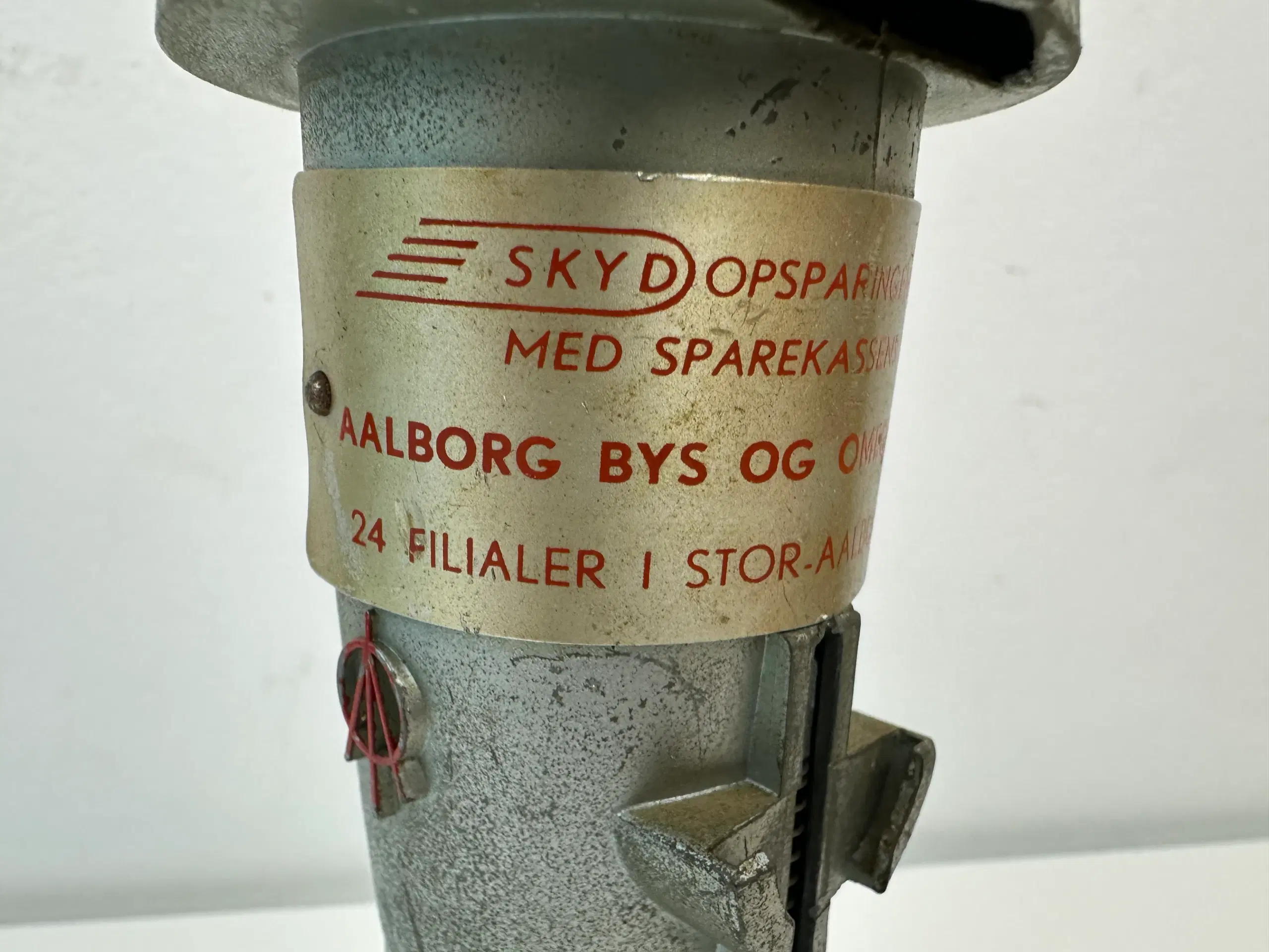 Vintage 'måneraket' sparebøsse