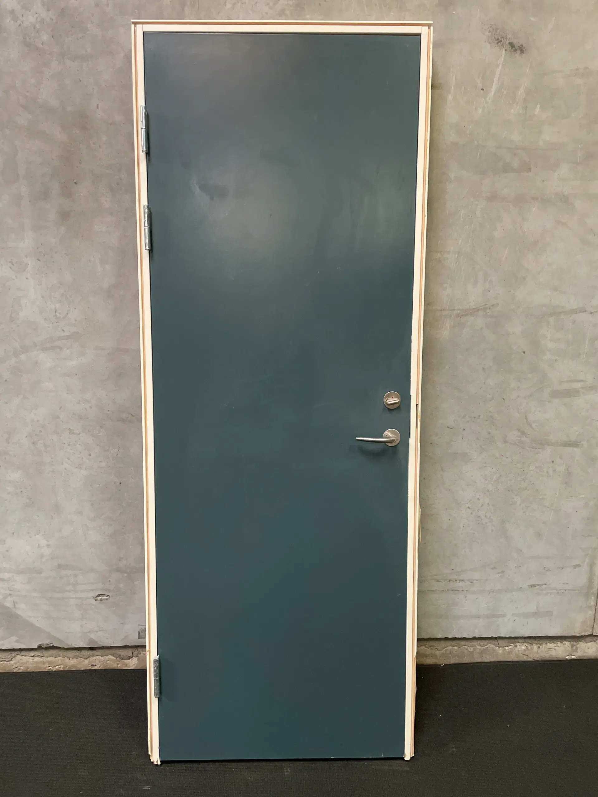 Massiv indvendig dør 790x95x2082 mm venstrehængt antracitgrå