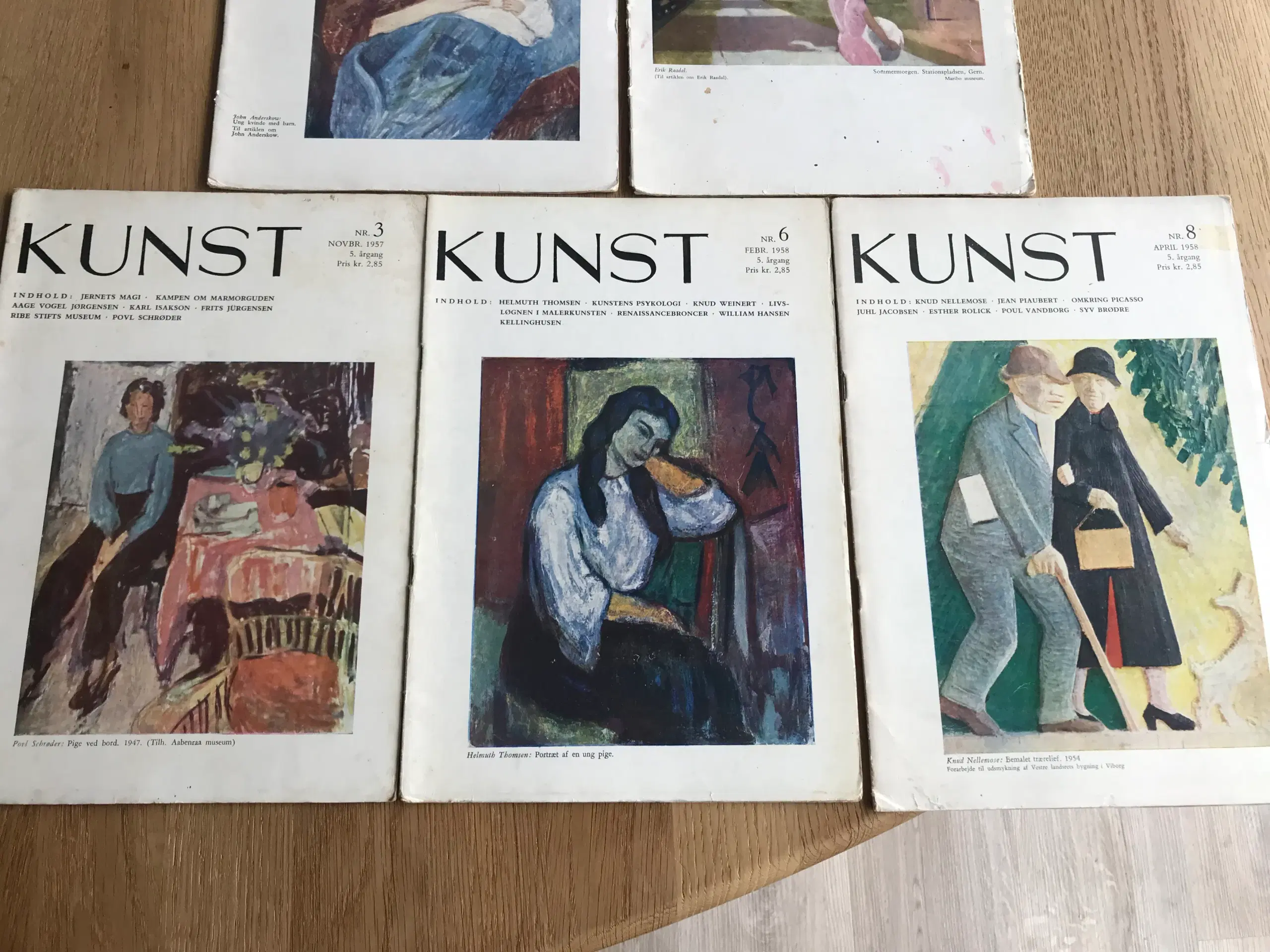 KUNST  -   Diverse fra 1 - 5 årgang  ( 7 numre)