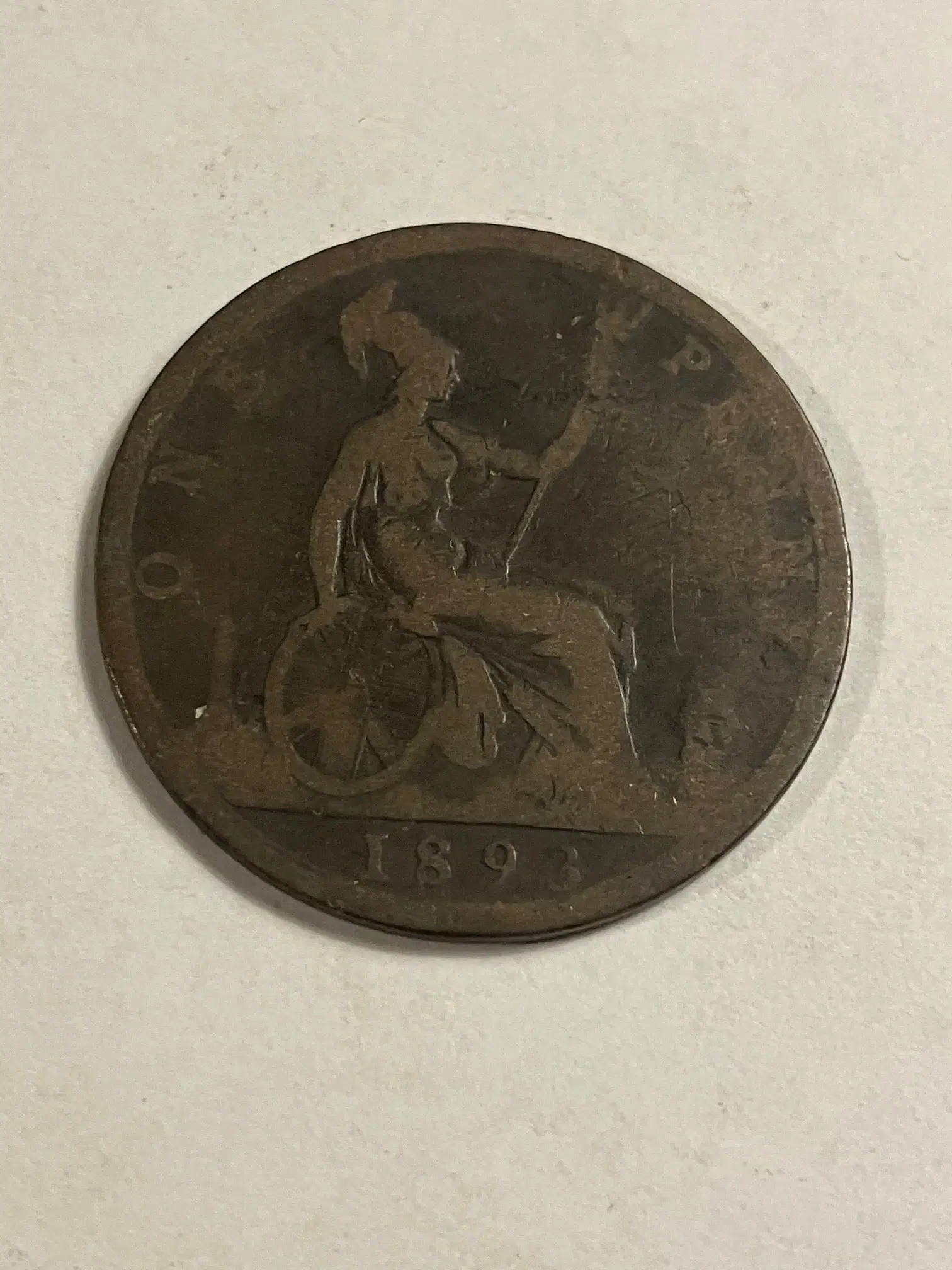 One Penny 1893 England