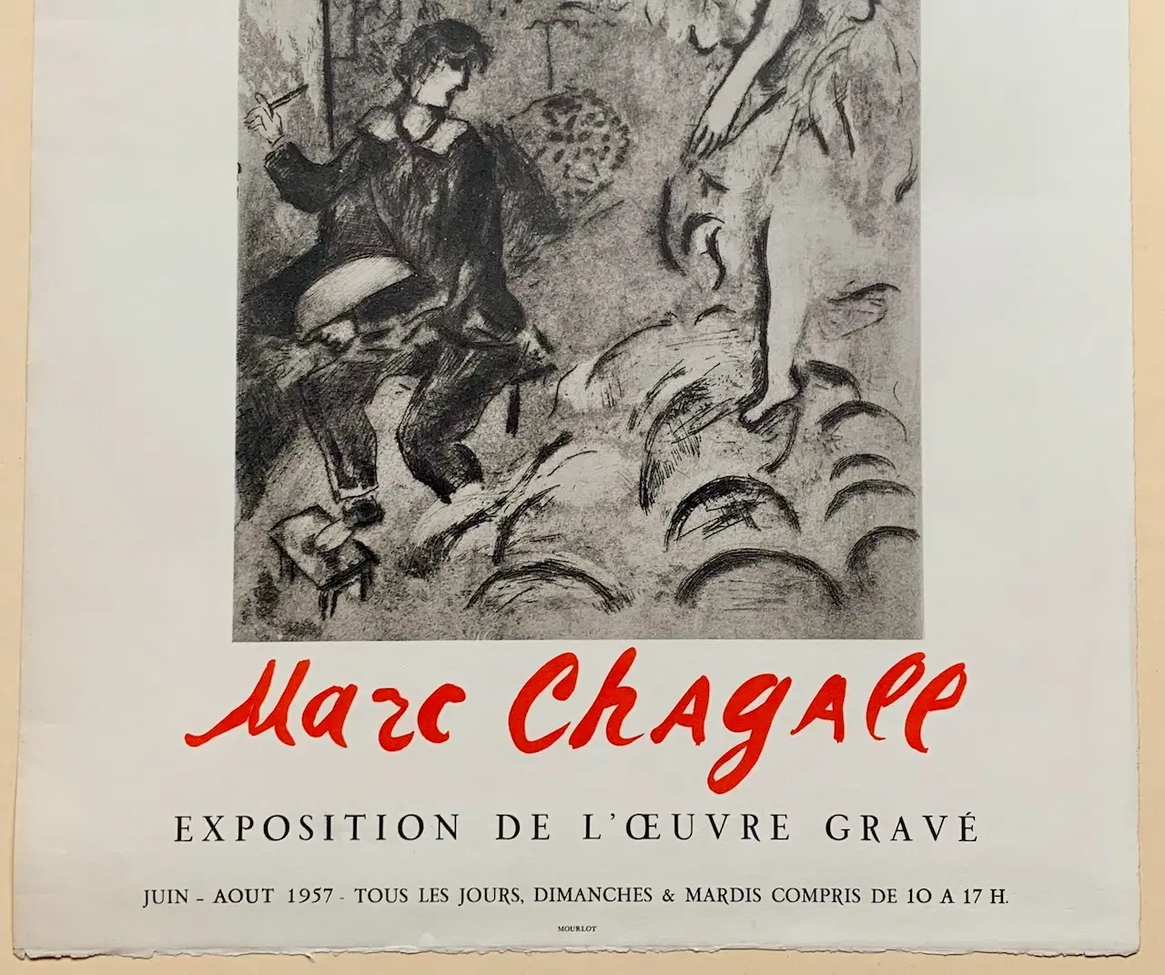 Chagall litografisk plakat