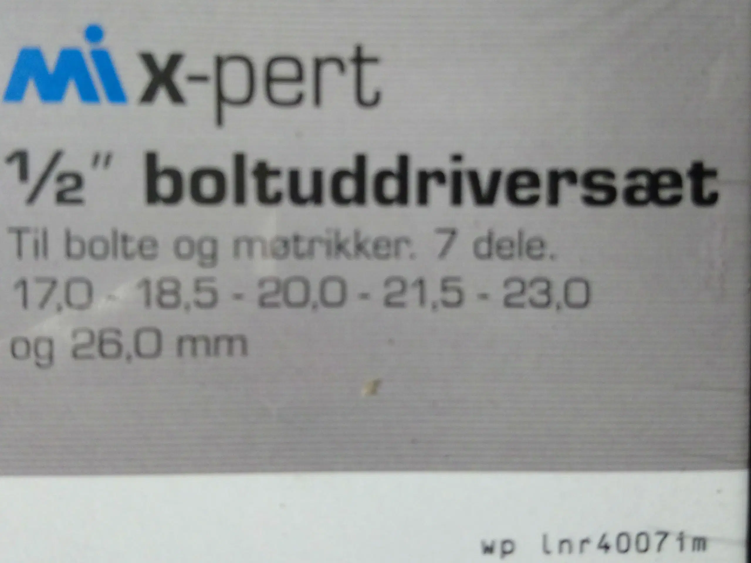 Boltuddriversæt