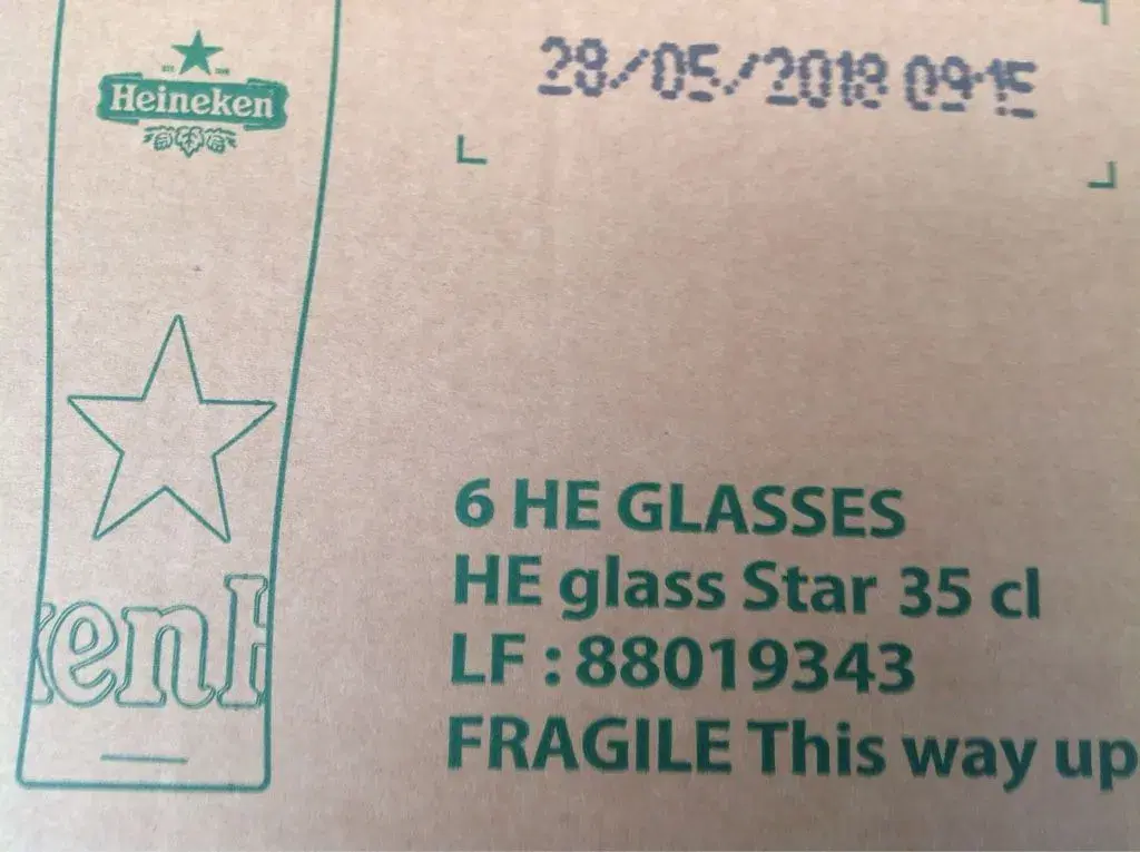 Ølglas Heineken