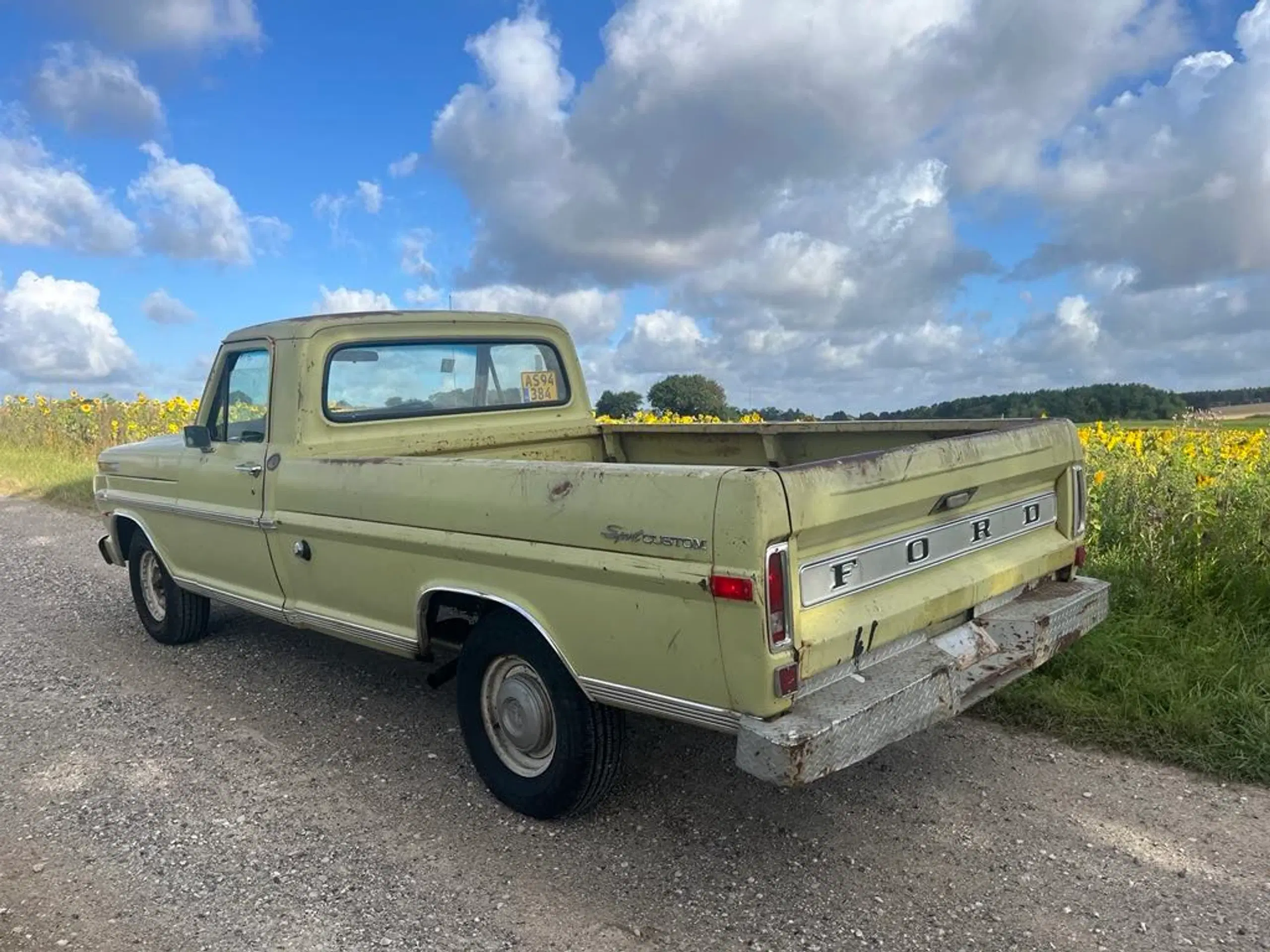 Ford F-100 Årg 1970 Danske plader