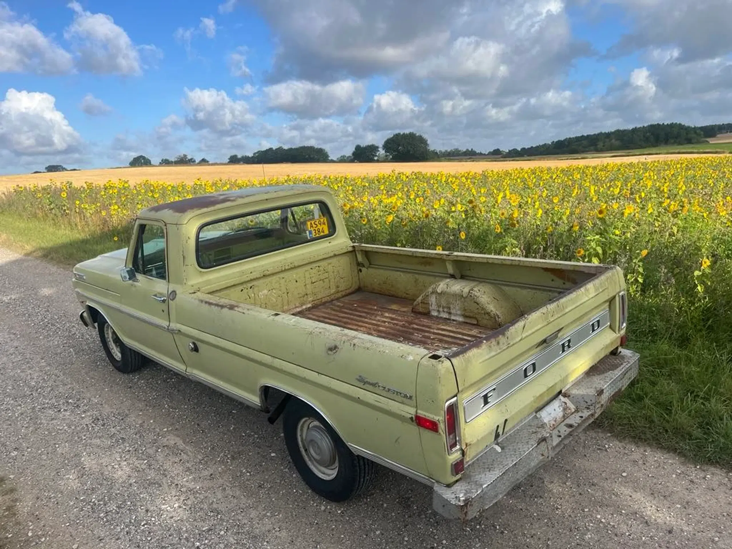 Ford F-100 Årg 1970 Danske plader