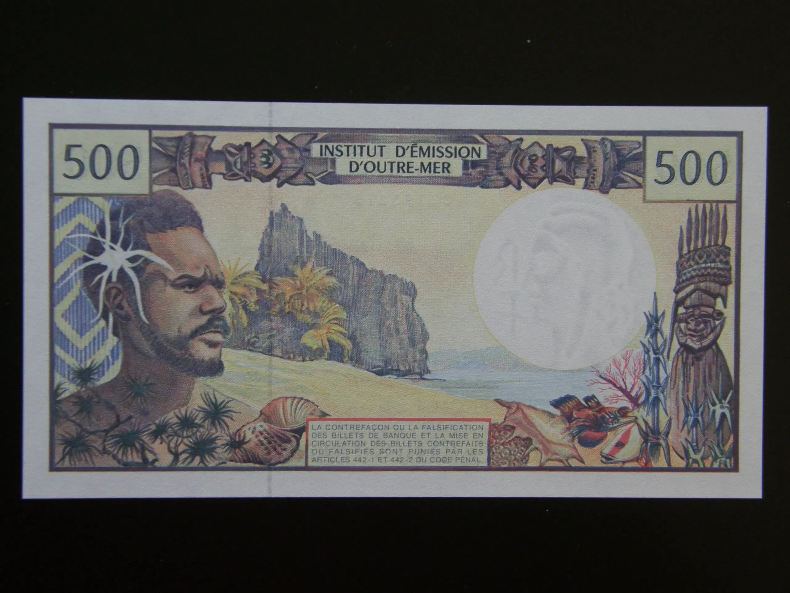 French Pacific Territories  500 Francs 1992 Unc