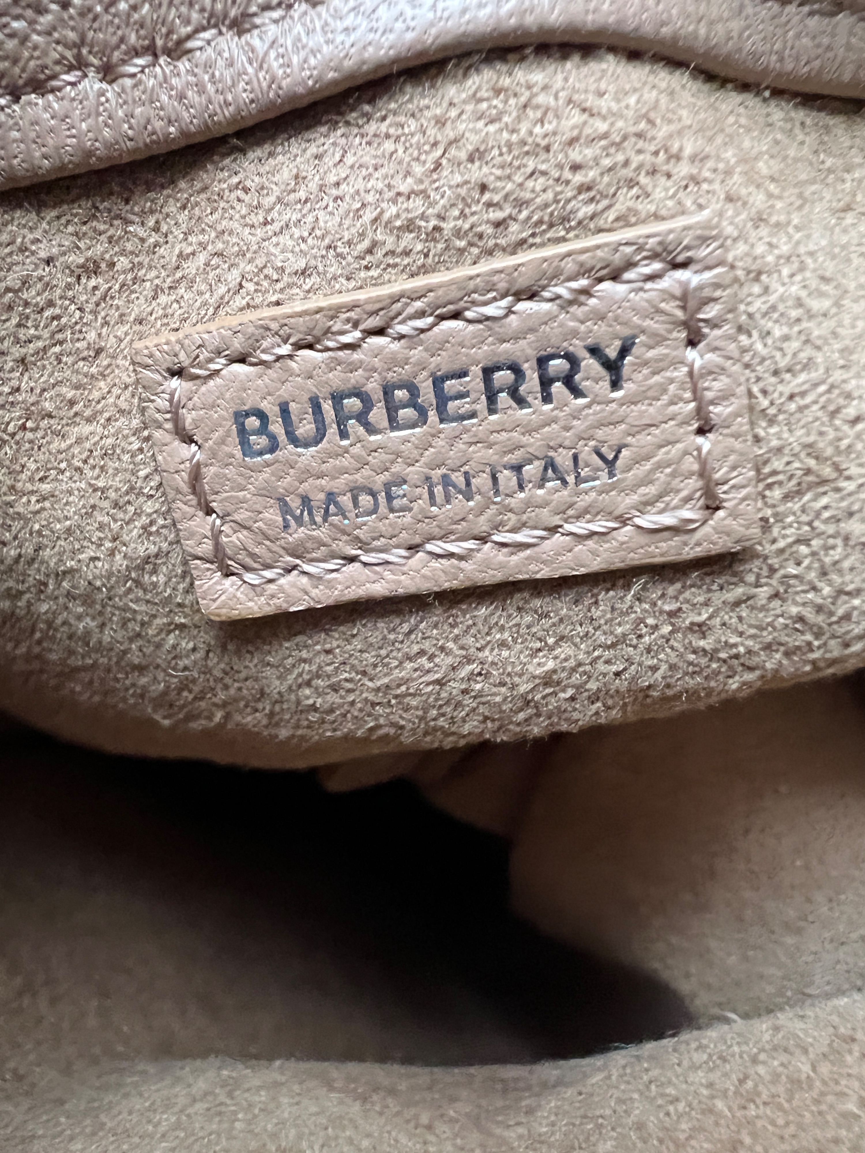 Burberry Brown Leather Crossbody Phone Pouch Tan