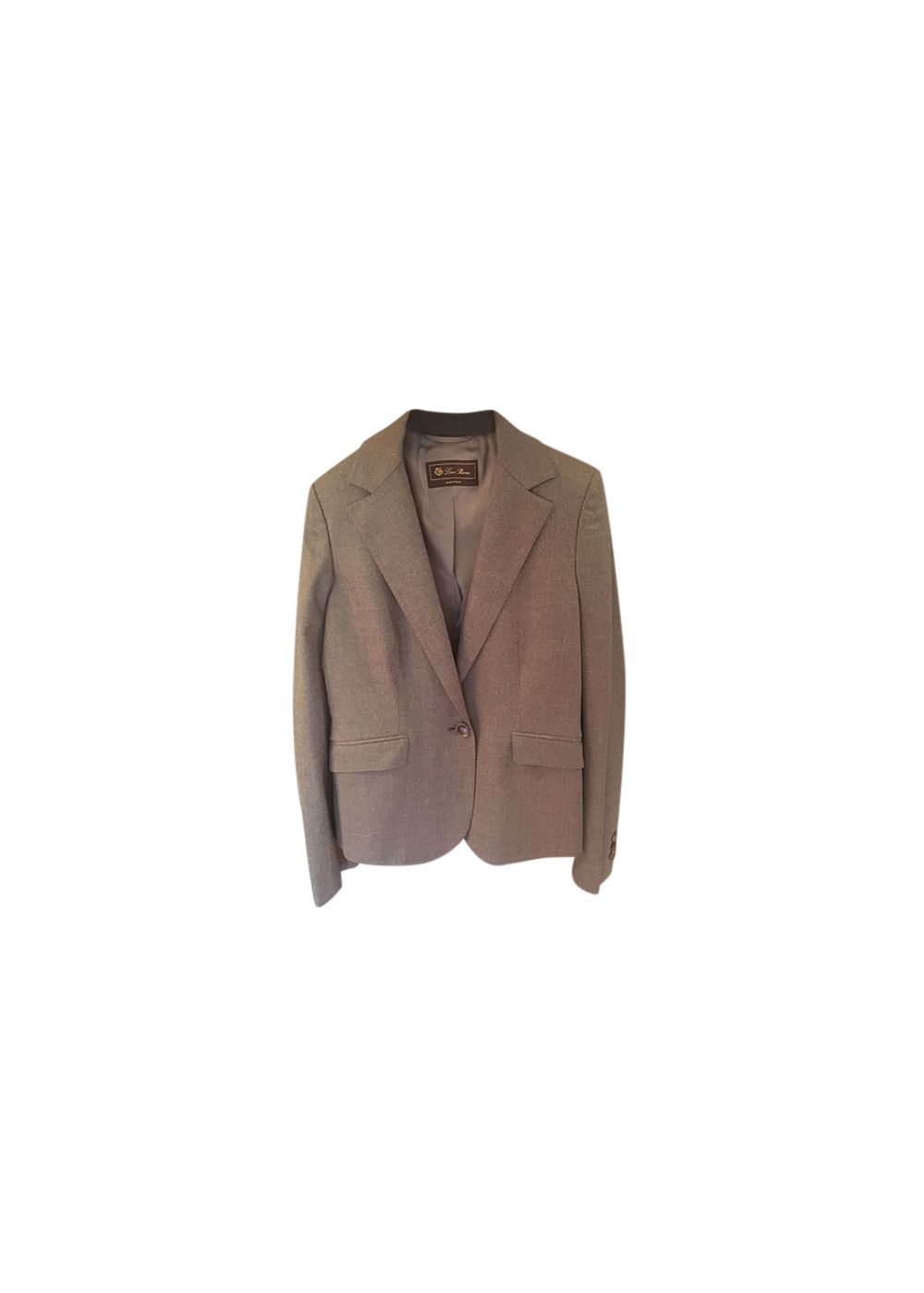 Preowned Loro Piana Grey wool single breasted blazer Size XS