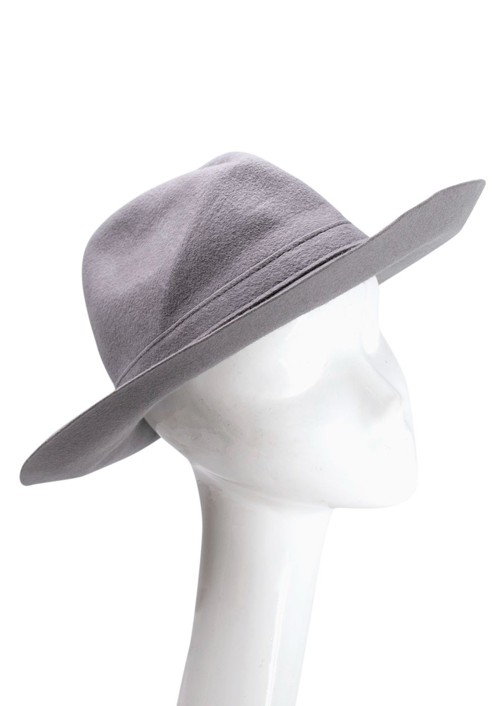 Gucci Grey Rabbit Hair Fedora Hat Size S