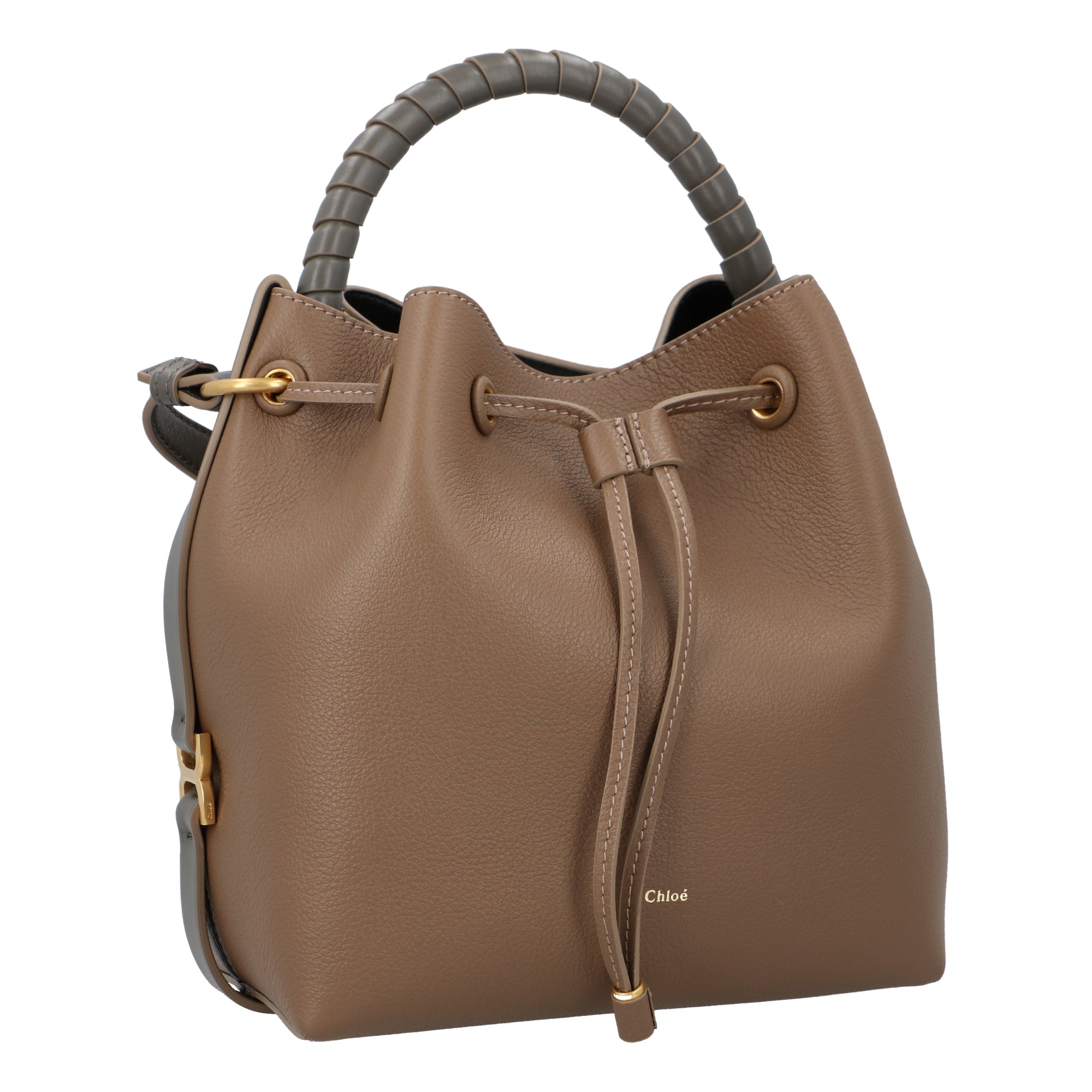 Chloe Chloé Brown Leather Marcie Bucket Bag brown | brown animal skin/calfskin