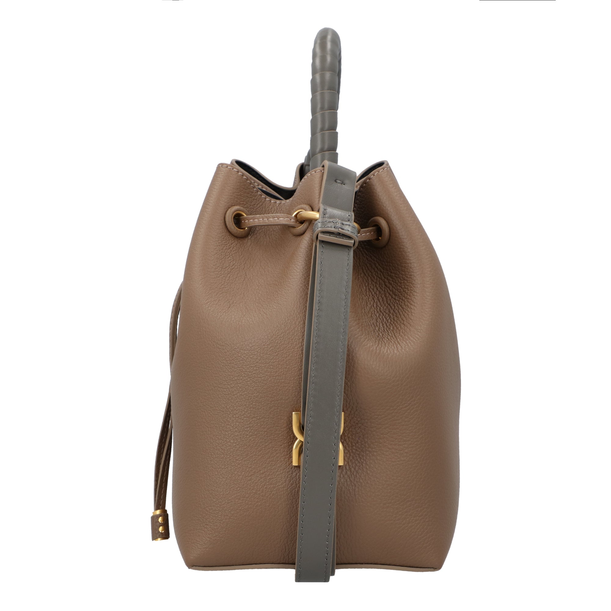 Chloe Chloé Brown Leather Marcie Bucket Bag brown | brown animal skin/calfskin