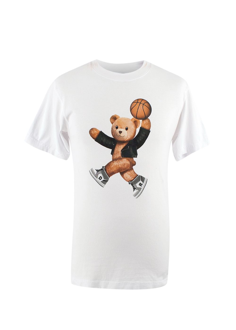 Domrebel White Slam Dunk Teddy T-Shirt Size XS