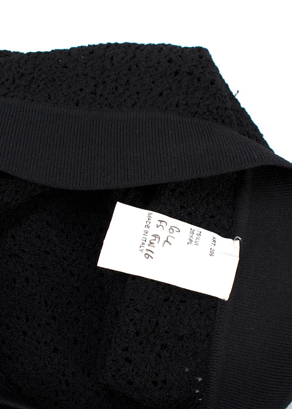 Loewe Black Knitted Leggings Size S viscose