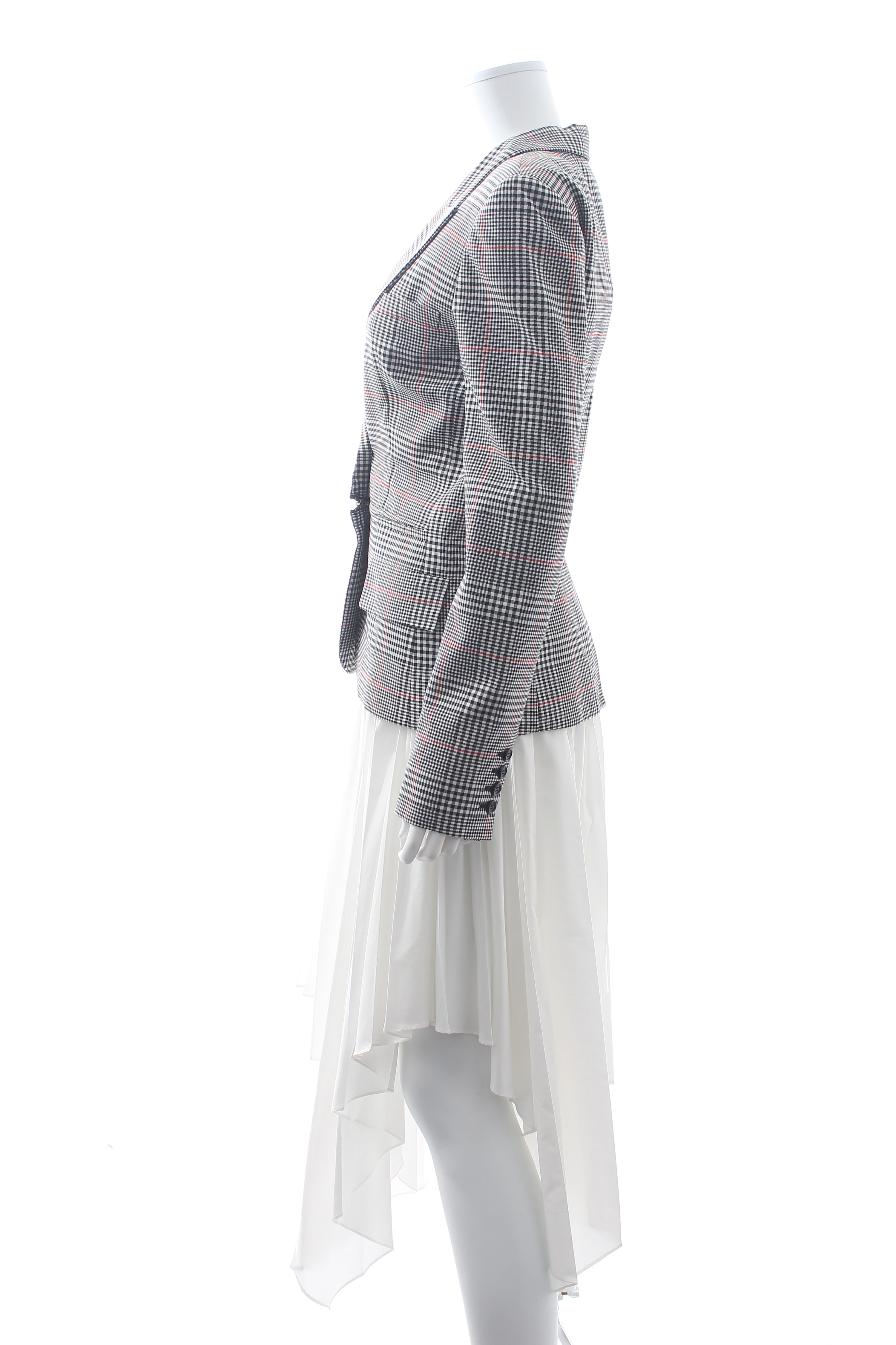 Monse Plaid Glen Jacket Dress Size S Multi polyester/viscose/cotton