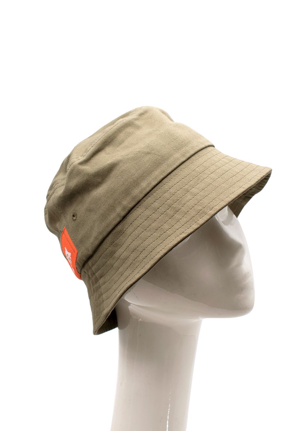 Men's Preowned AFFIX Khaki Cotton Bucket Hat Size L