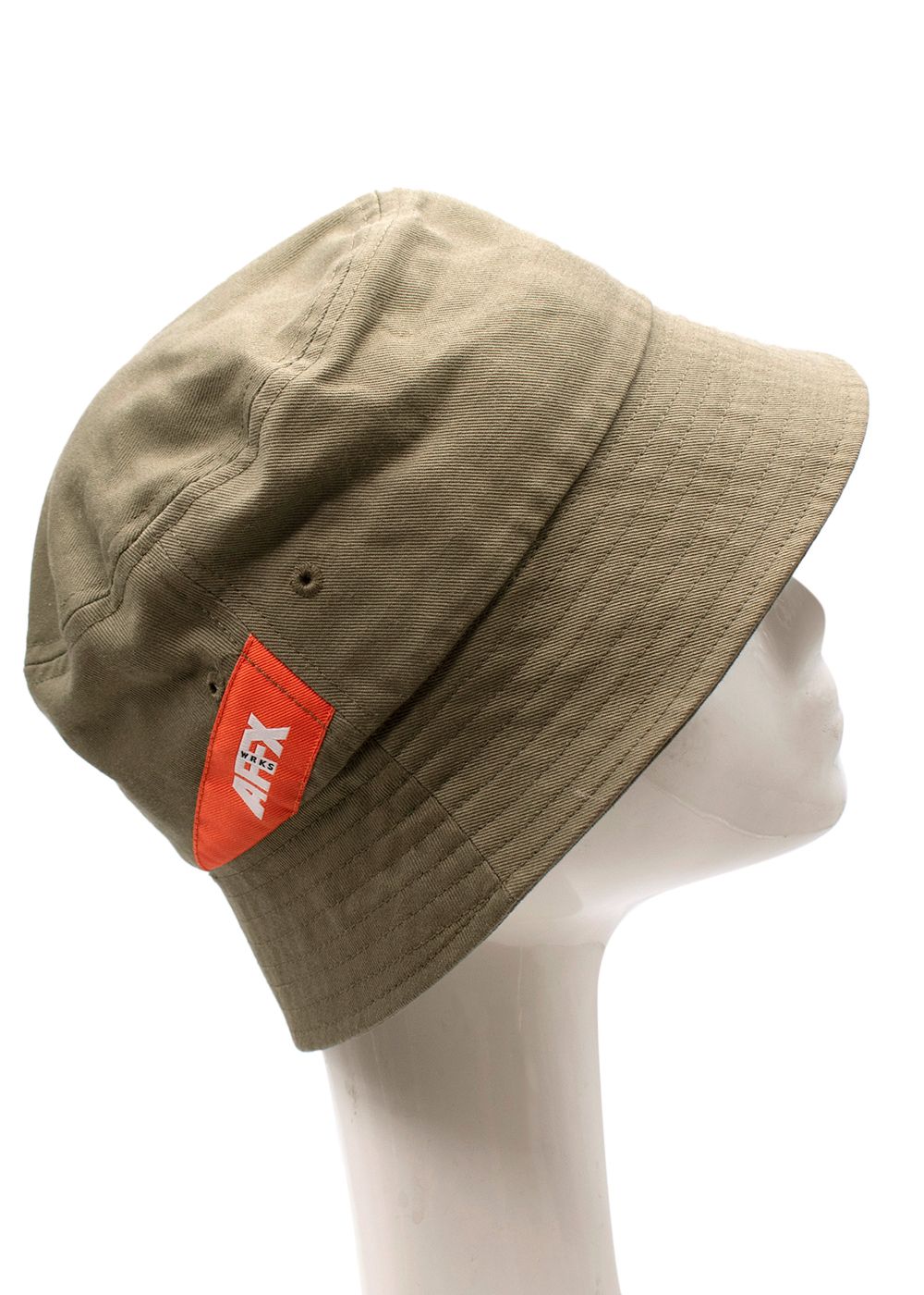 Men's Preowned AFFIX Khaki Cotton Bucket Hat Size L