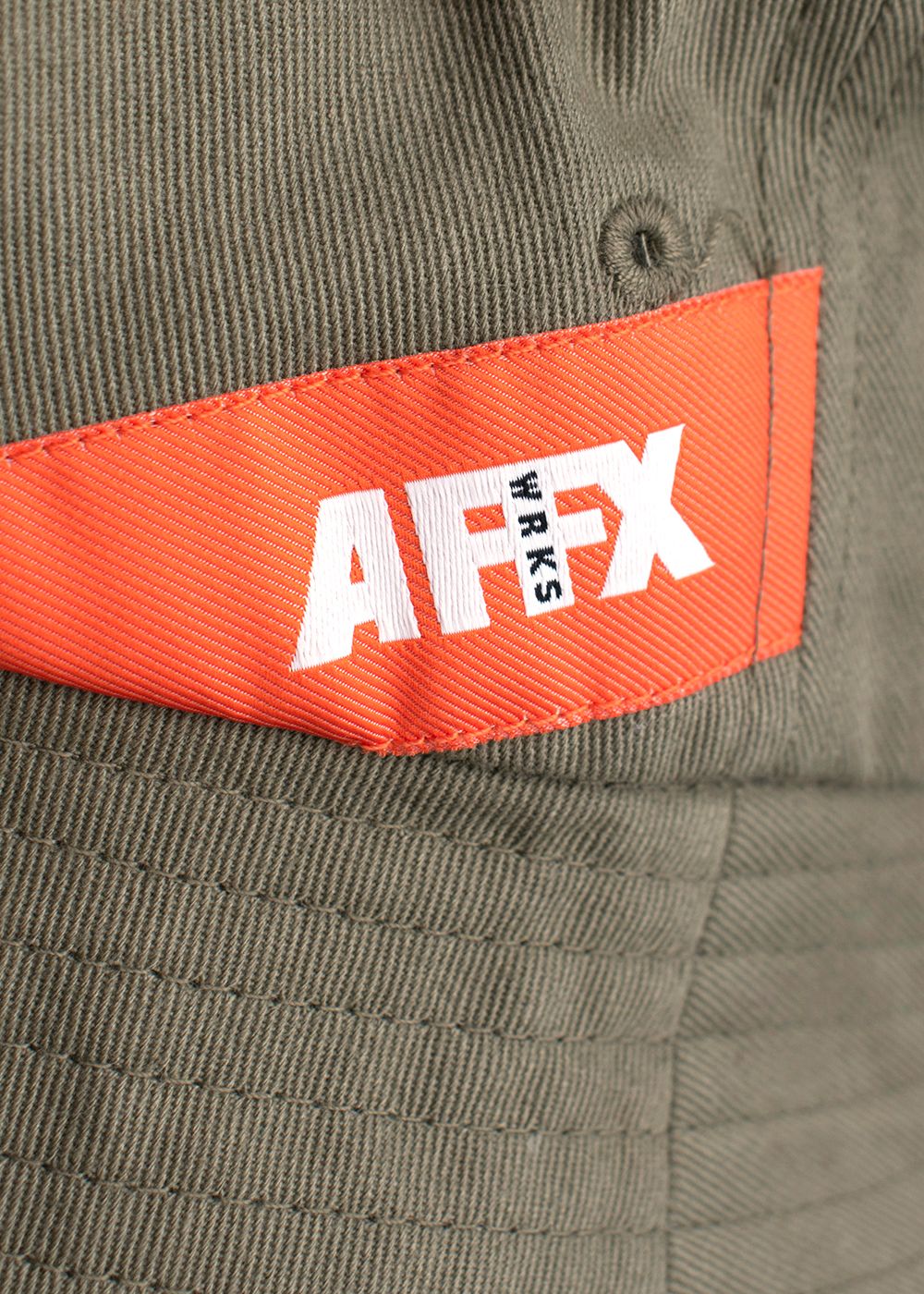 Men's Preowned AFFIX Khaki Cotton Bucket Hat Size L