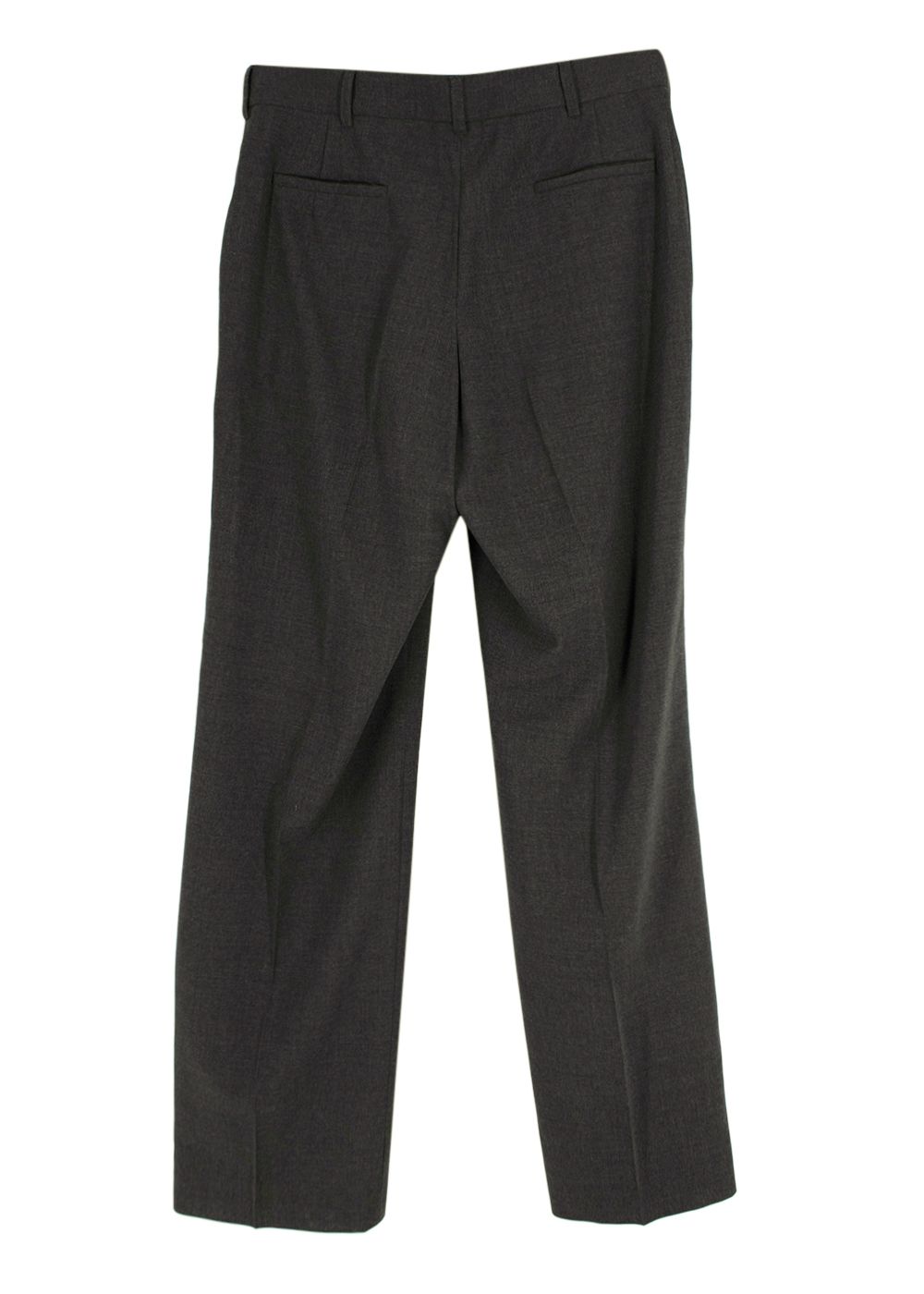 Jil Sander Grey Wool Tailored Trousers Size XXS