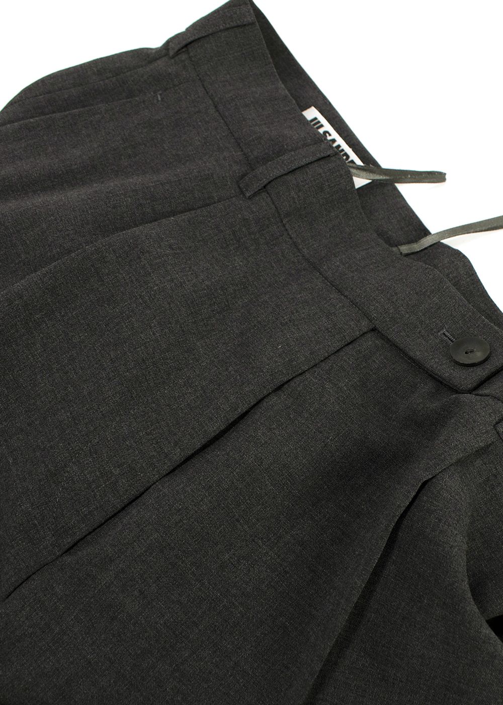 Jil Sander Grey Wool Tailored Trousers Size XXS