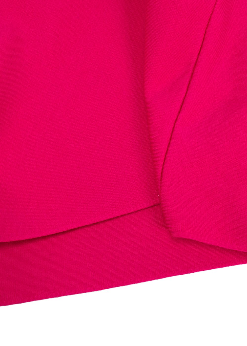 Carolina Herrera Hot Pink Wool Blend Flared Sleeve Top Size XS