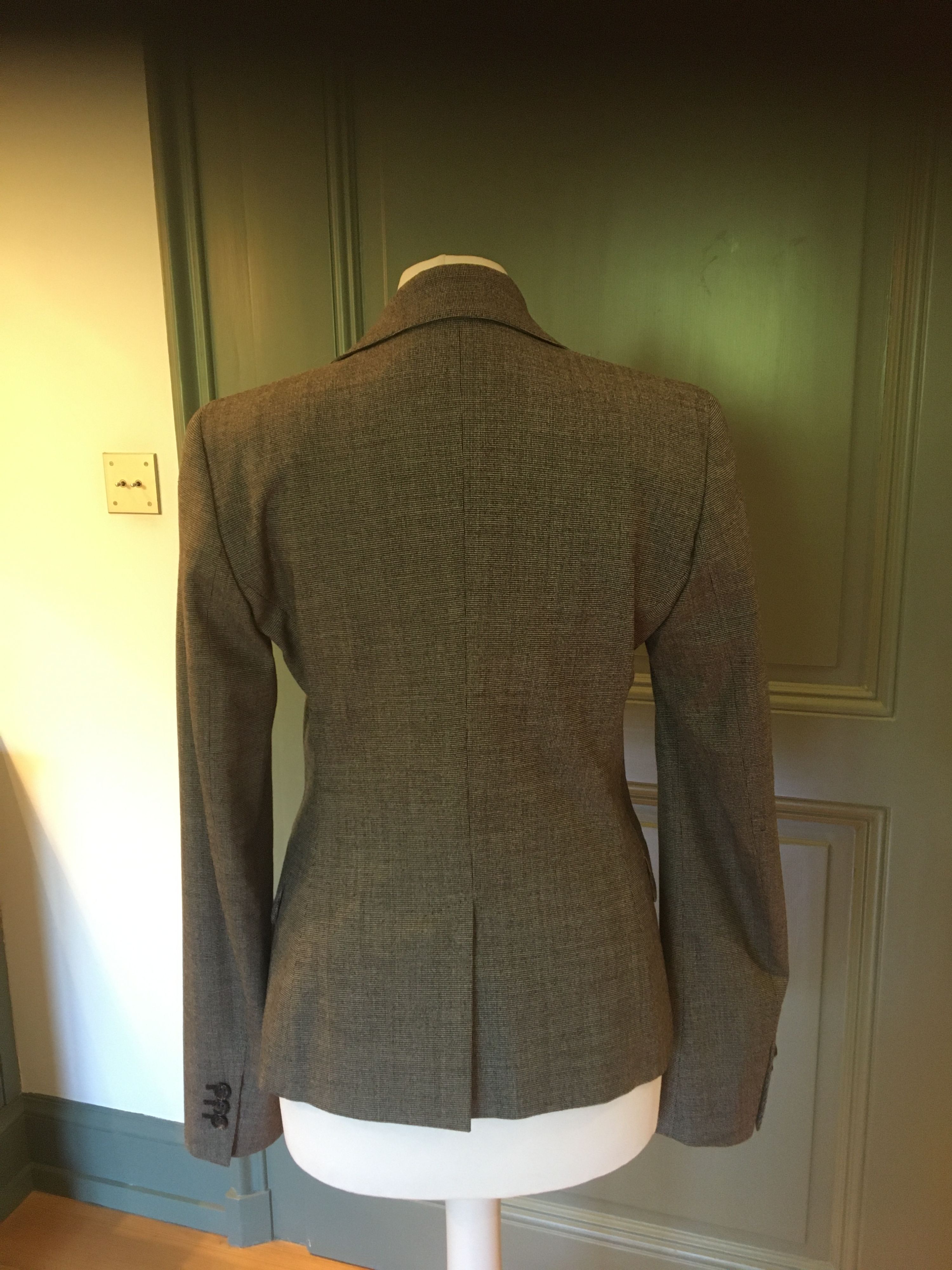 Preowned Loro Piana Grey marl wool-blend blazer Size XS wool