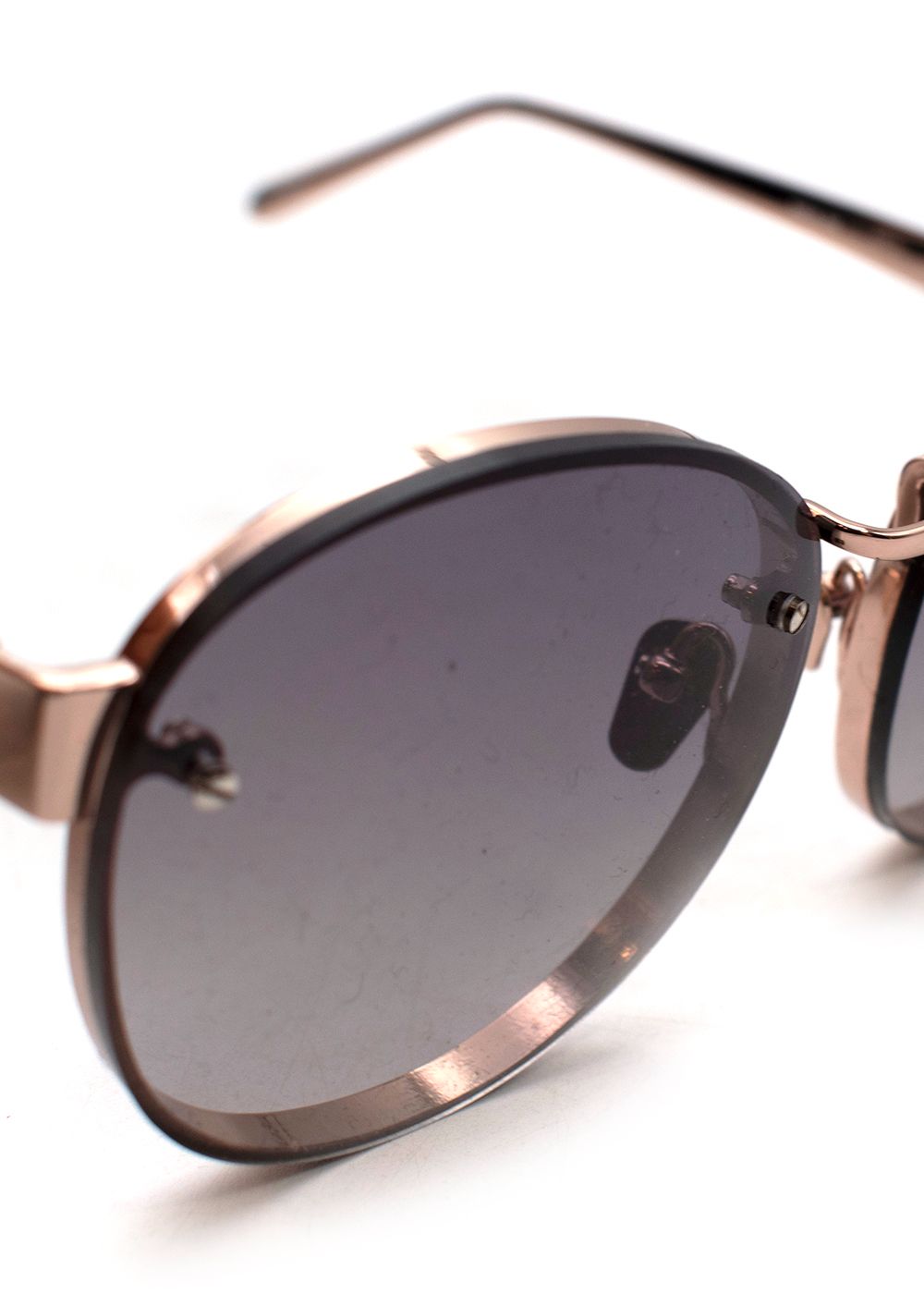 Preowned Linda Farrow Rose Gold Sunglasses acetate