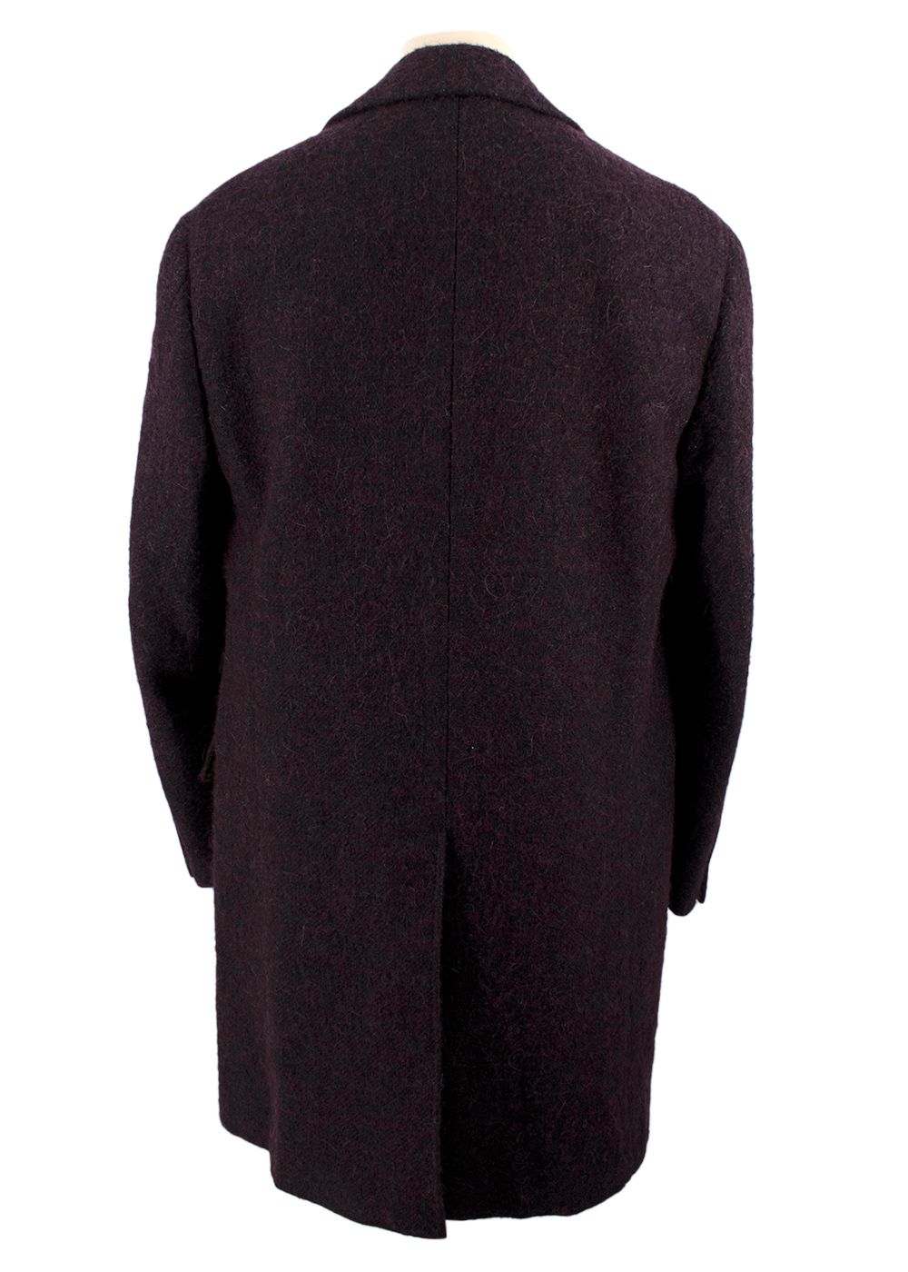 Men's Canali Purple Kei Coat Size L cupro