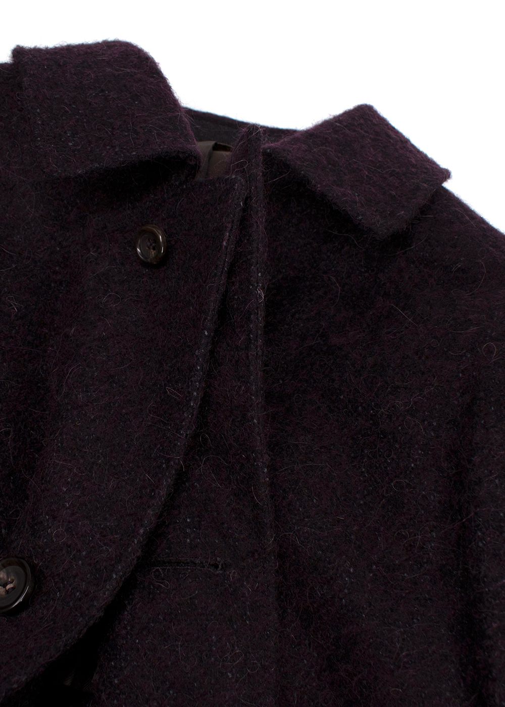 Men's Canali Purple Kei Coat Size L cupro