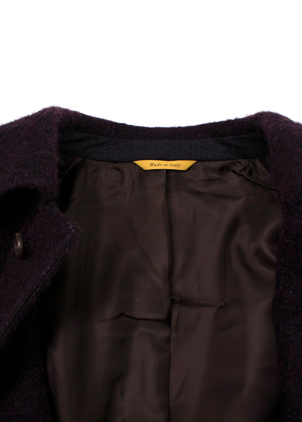 Men's Canali Purple Kei Coat Size L cupro