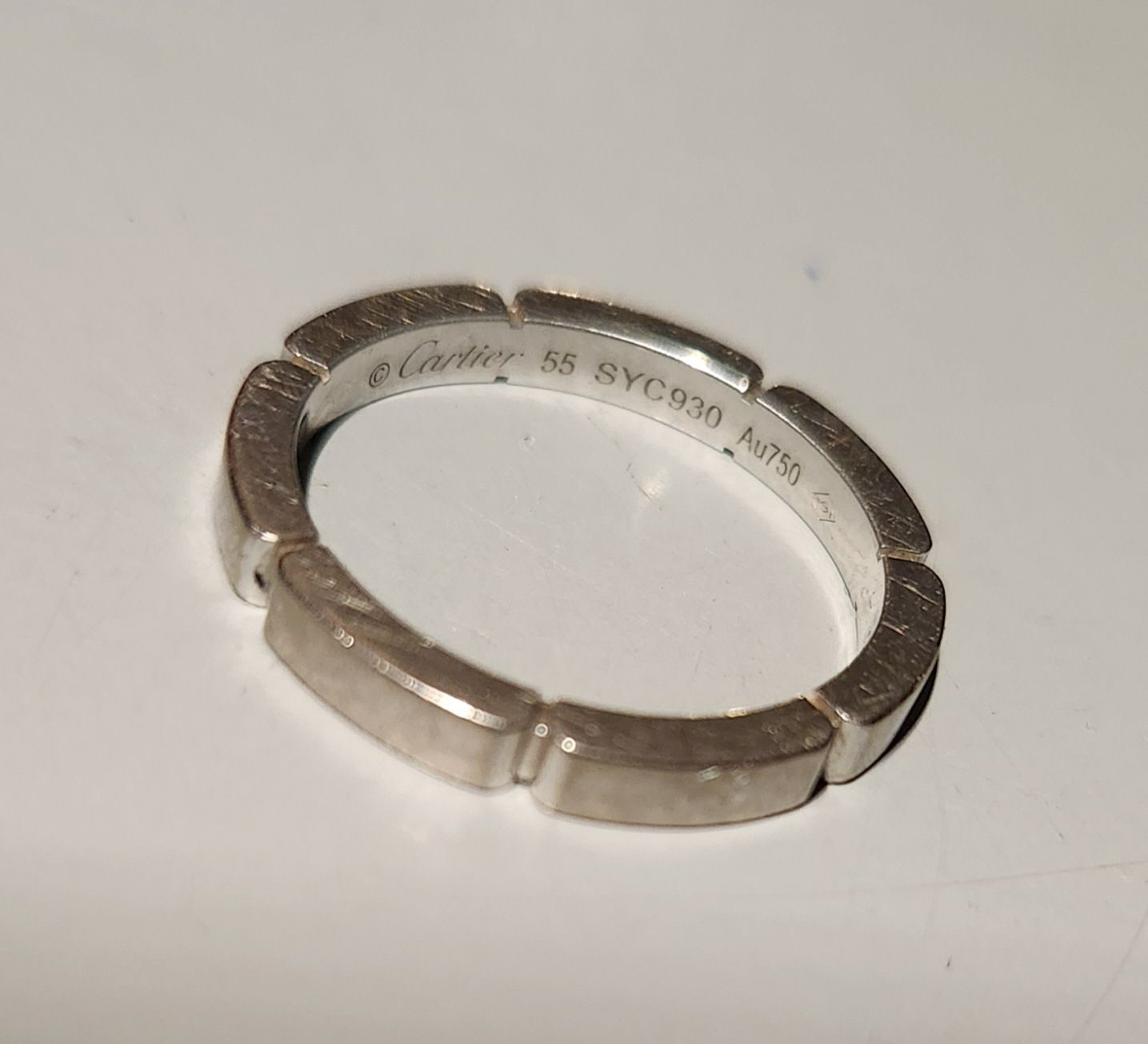 Preowned Cartier White Gold  Maillon Panthere Wedding Ring