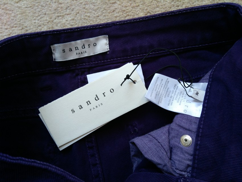 Sandro purple skinny jeans Size XS cotton