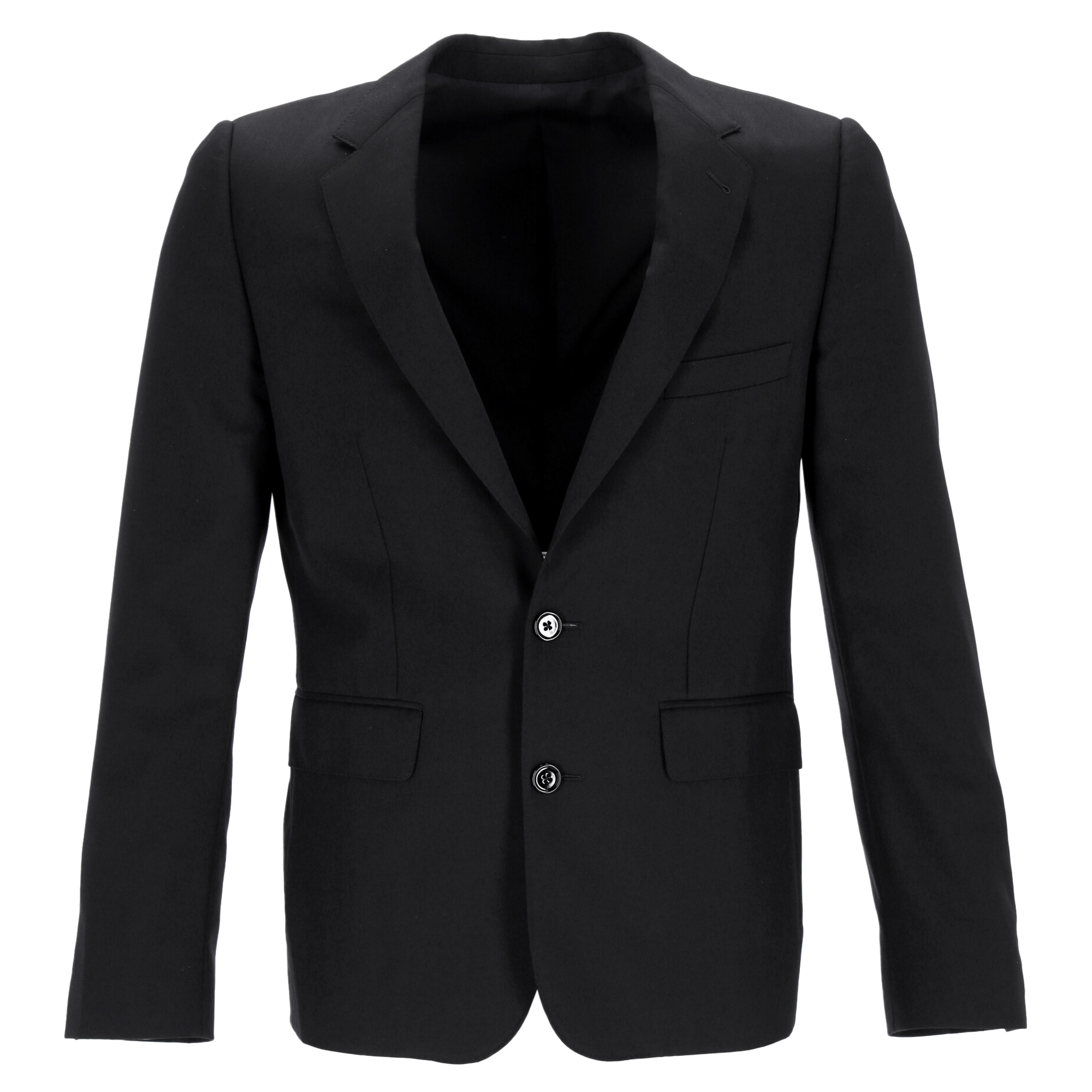 Men's Preowned Celine Black Single-Breasted Blazer Size 46 wool/hair/laine