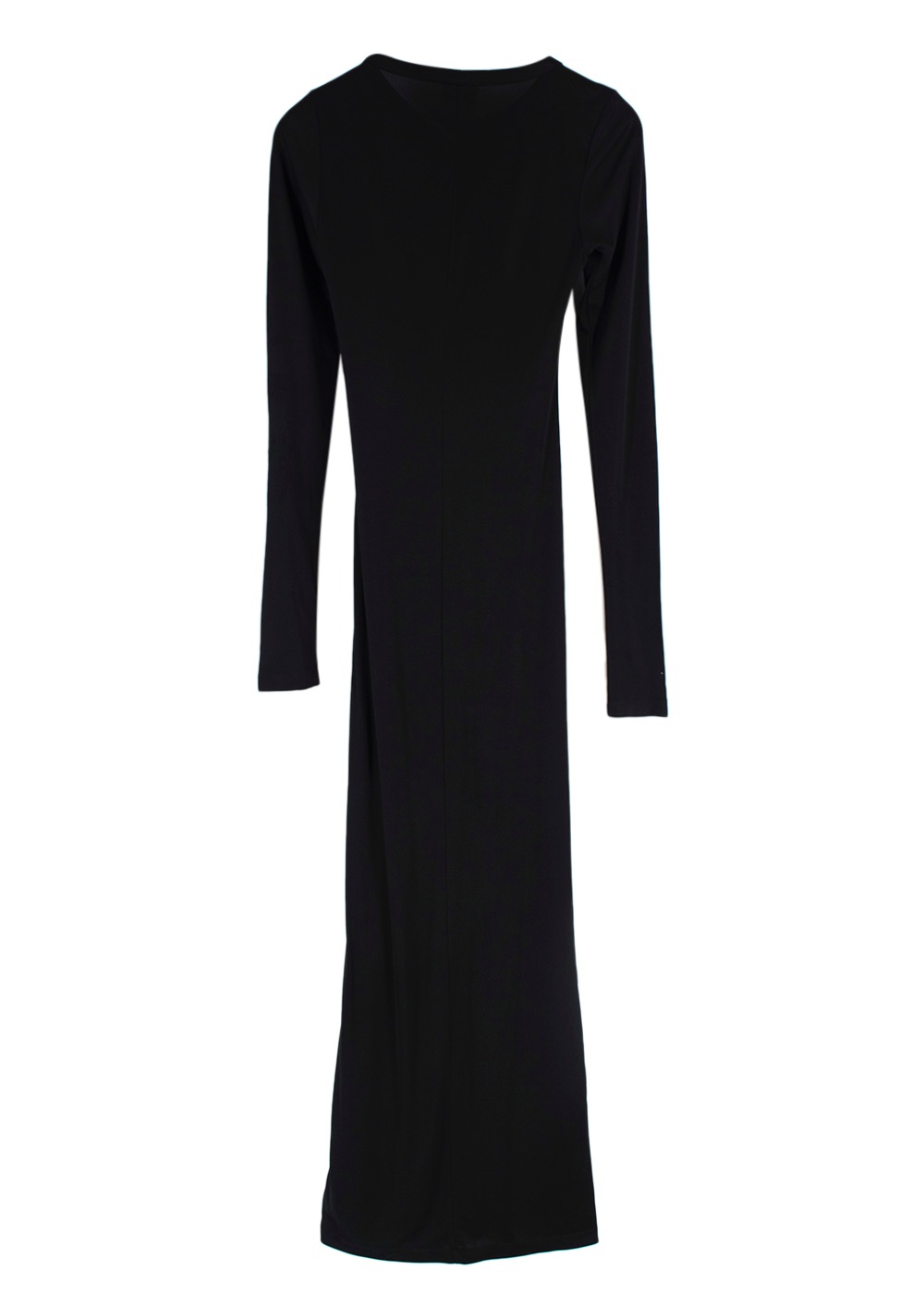 Khaite Black Long Sleeve  Maxi Dress Size XS viscose