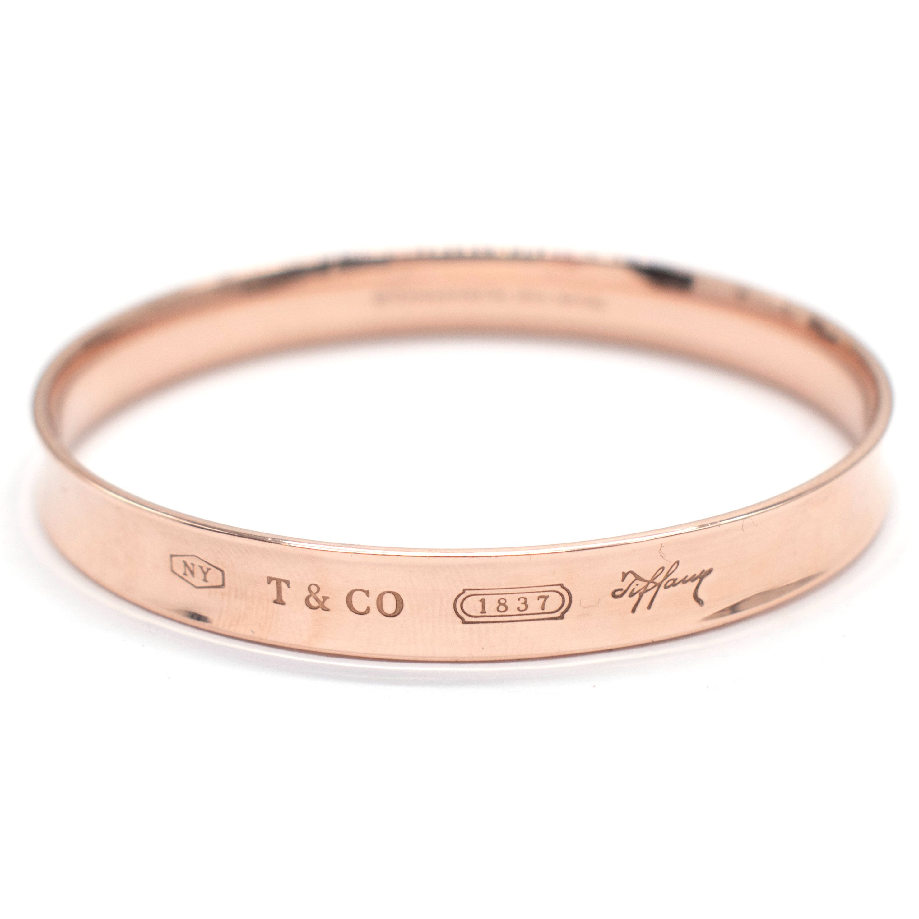 Preowned Tiffany  Co Rubedo 1837 Bangle rose gold metal