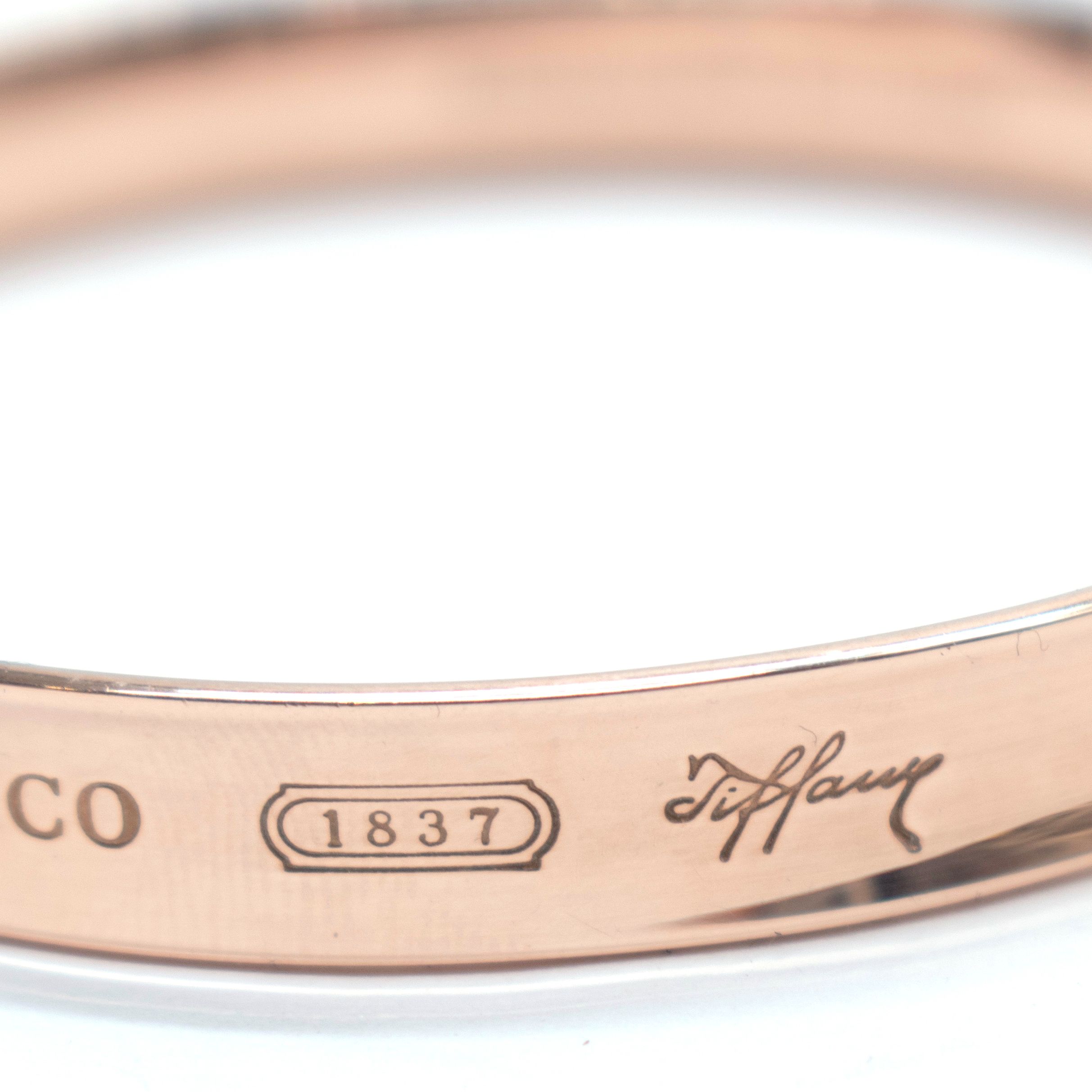 Preowned Tiffany  Co Rubedo 1837 Bangle rose gold metal