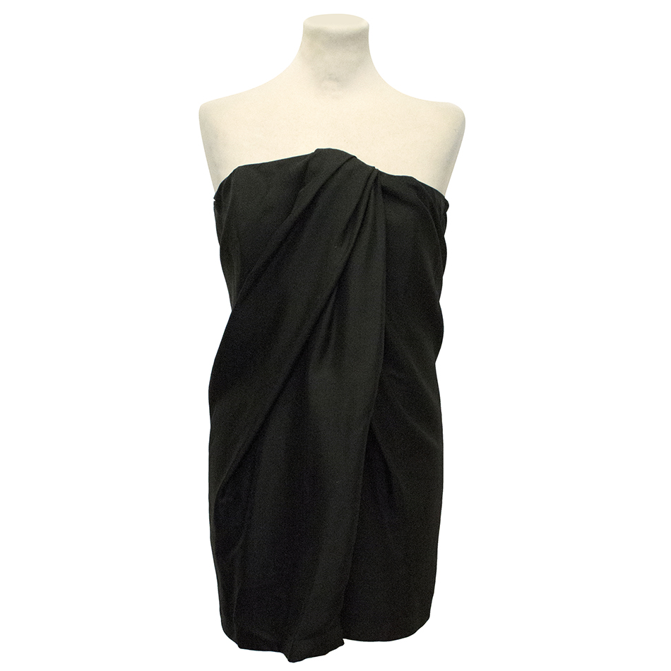 Preowned Jay Ahr Black Silk Sleeveless Dress Size M