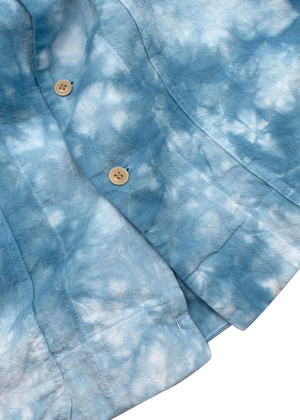 Men's Nicholas Daley Blue Tie-dye Shirt Size M cotton