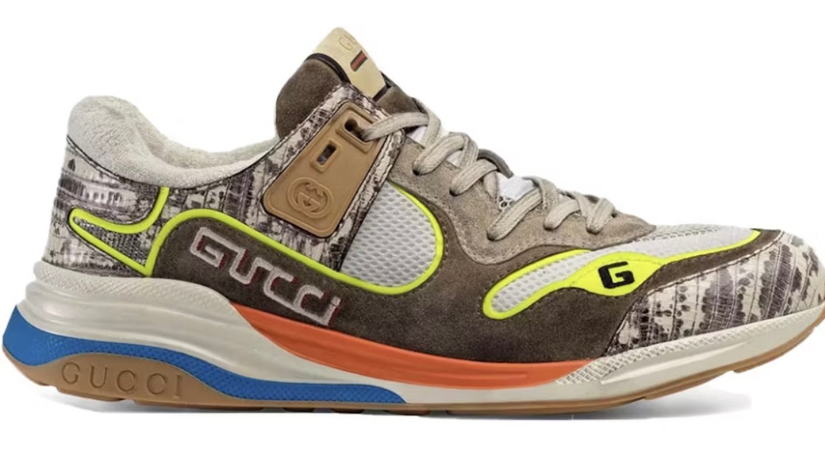 Men's Gucci Multicoloured Ultrapace Sneakers Size 39 Multicolour leather/rubber