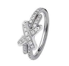 Chaumet Pave Diamond Liens White Gold Ring