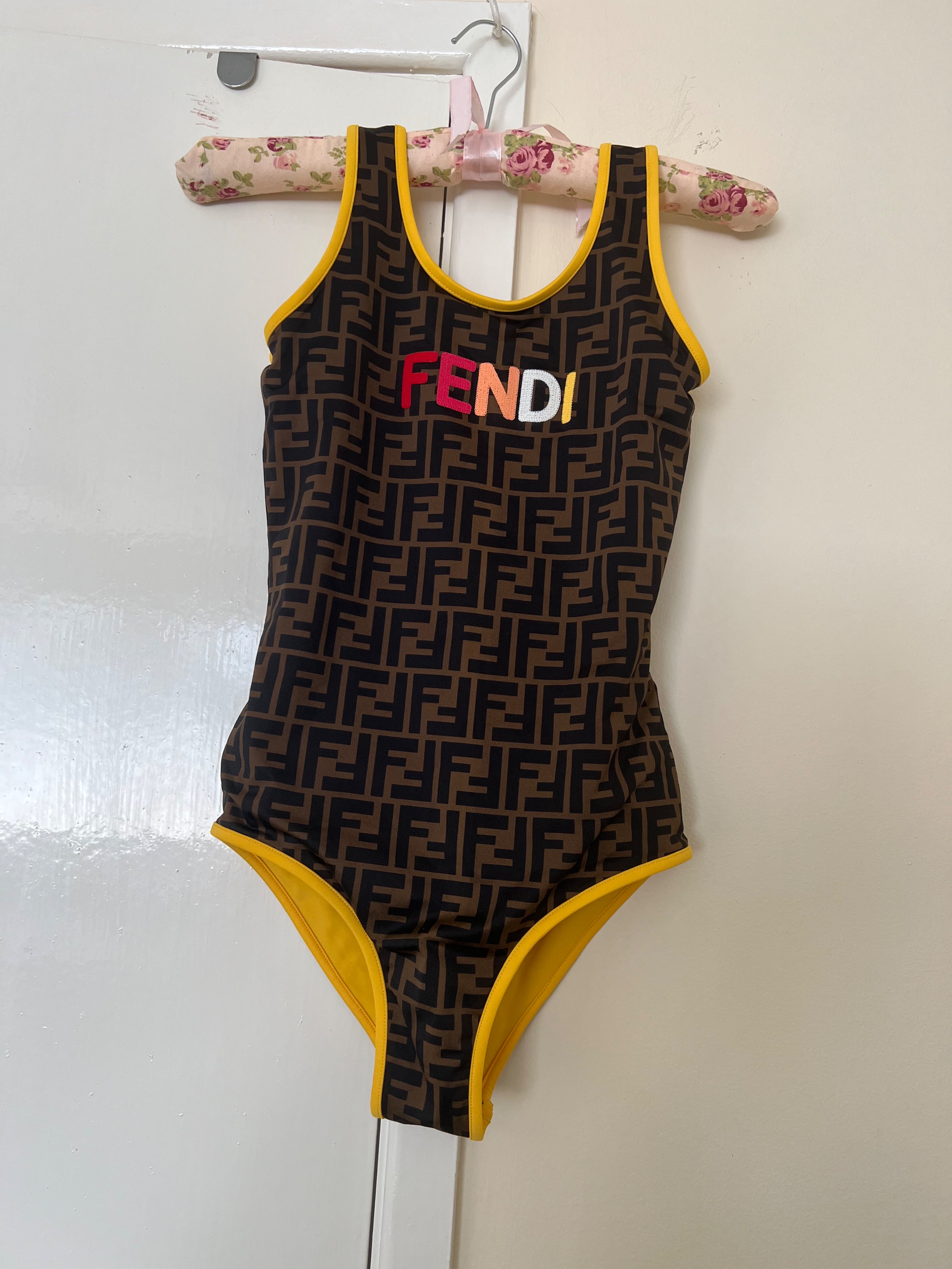 Boys Fendi Kids Monogram Swimsuit Size 10 Years + Multicoloured polyester