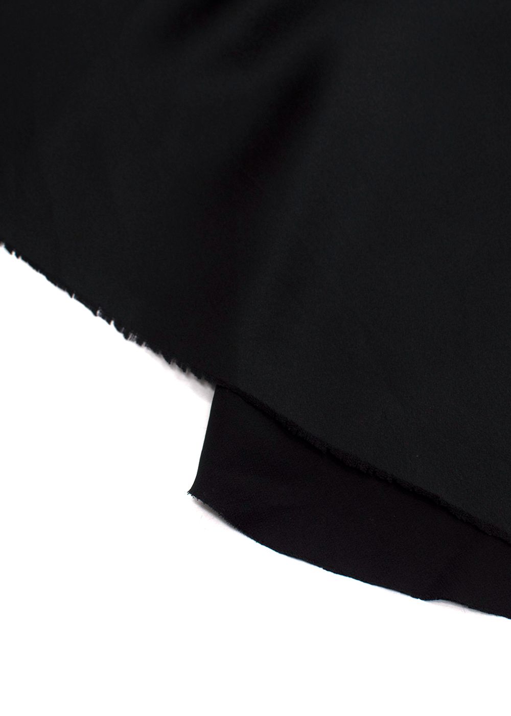 Raey Black Asymmetric Crepe Silk Slip Skirt Size XXS