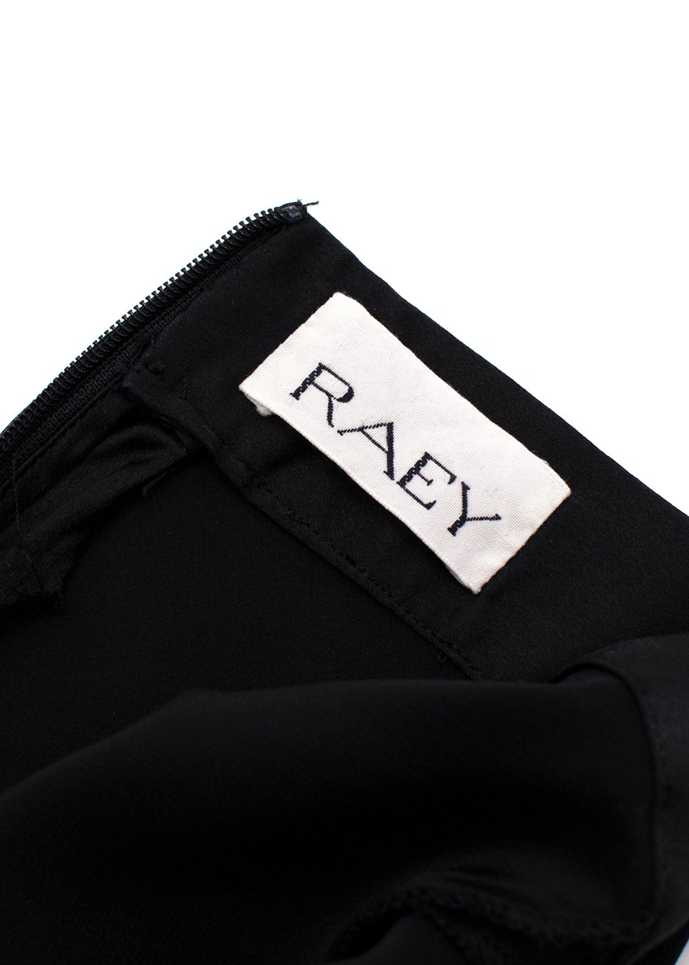 Raey Black Asymmetric Crepe Silk Slip Skirt Size XXS