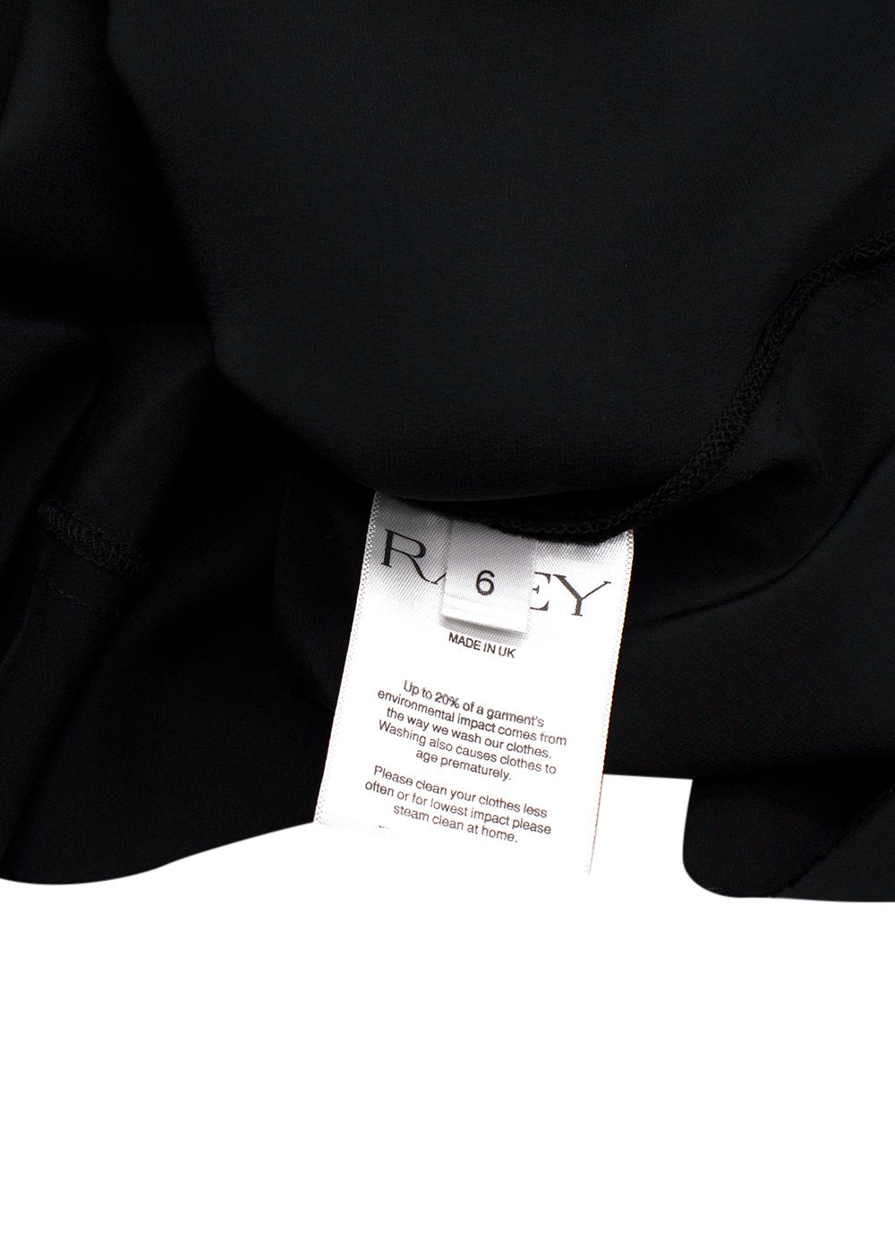 Raey Black Asymmetric Crepe Silk Slip Skirt Size XXS