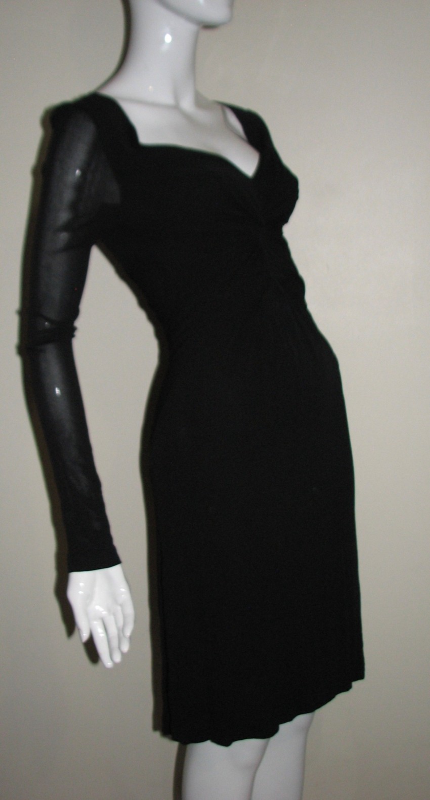 Preowned Etro Black Drape Dress Size M polyester