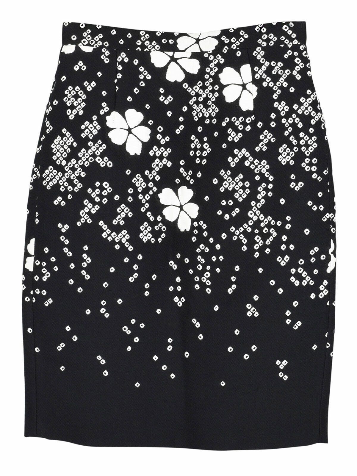 Dsquared2 floral knit pencil skirt Size XXS Black cotton