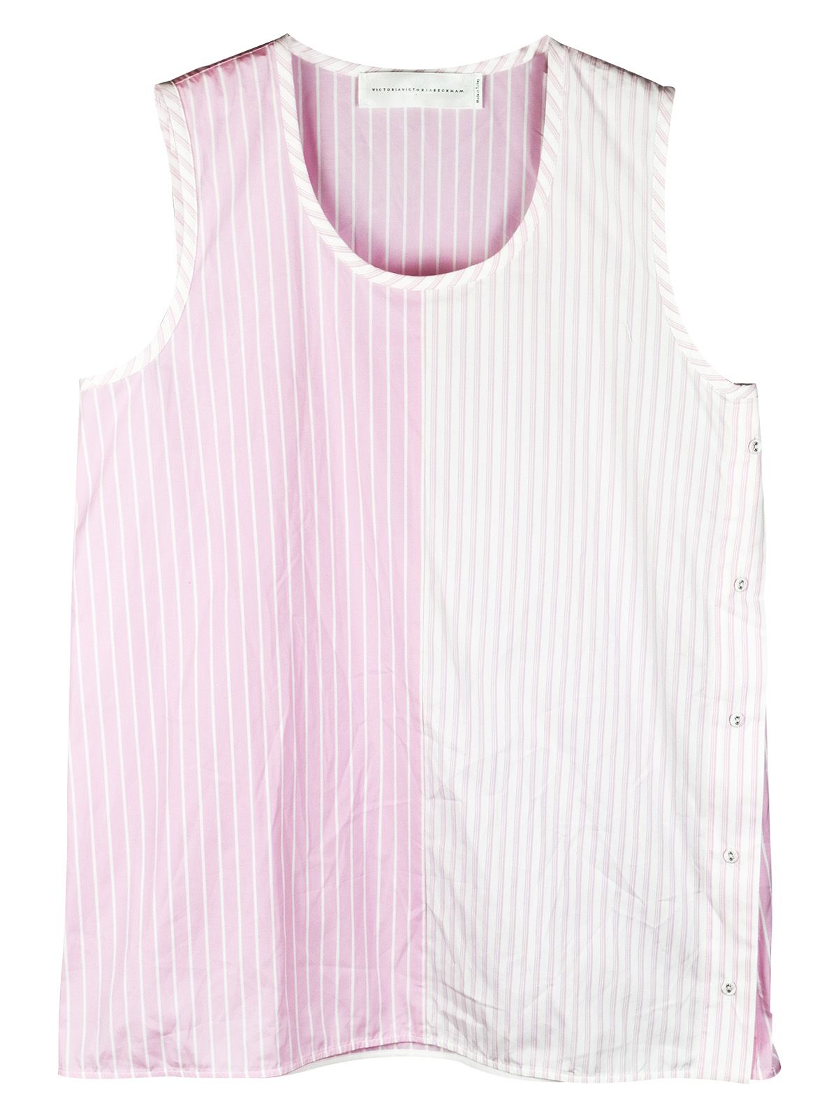 Victoria Beckham Candy Stripe Vest Size XS Pink cotton